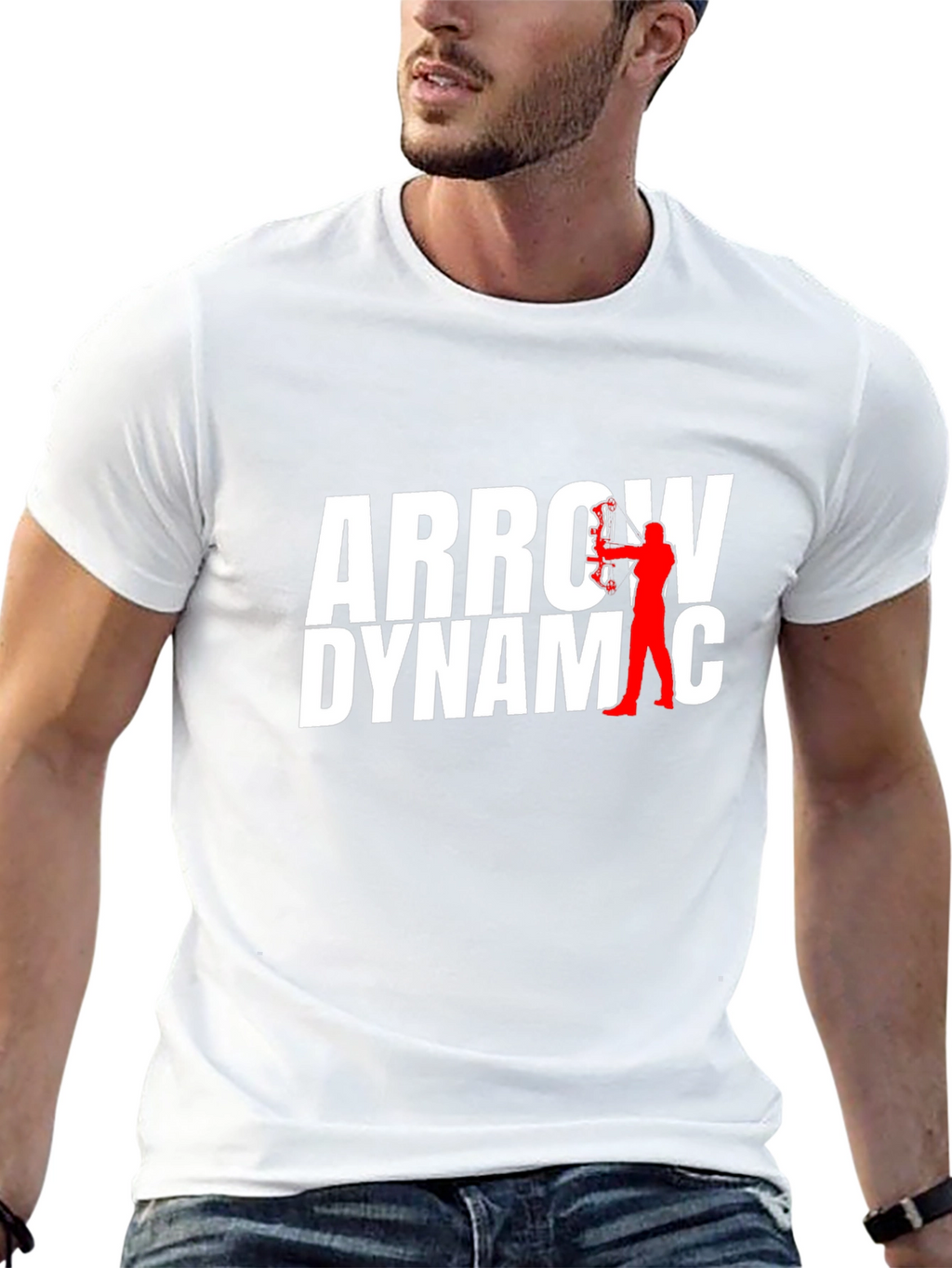 Arrow Dynamic Graphic T-Shirt - Black