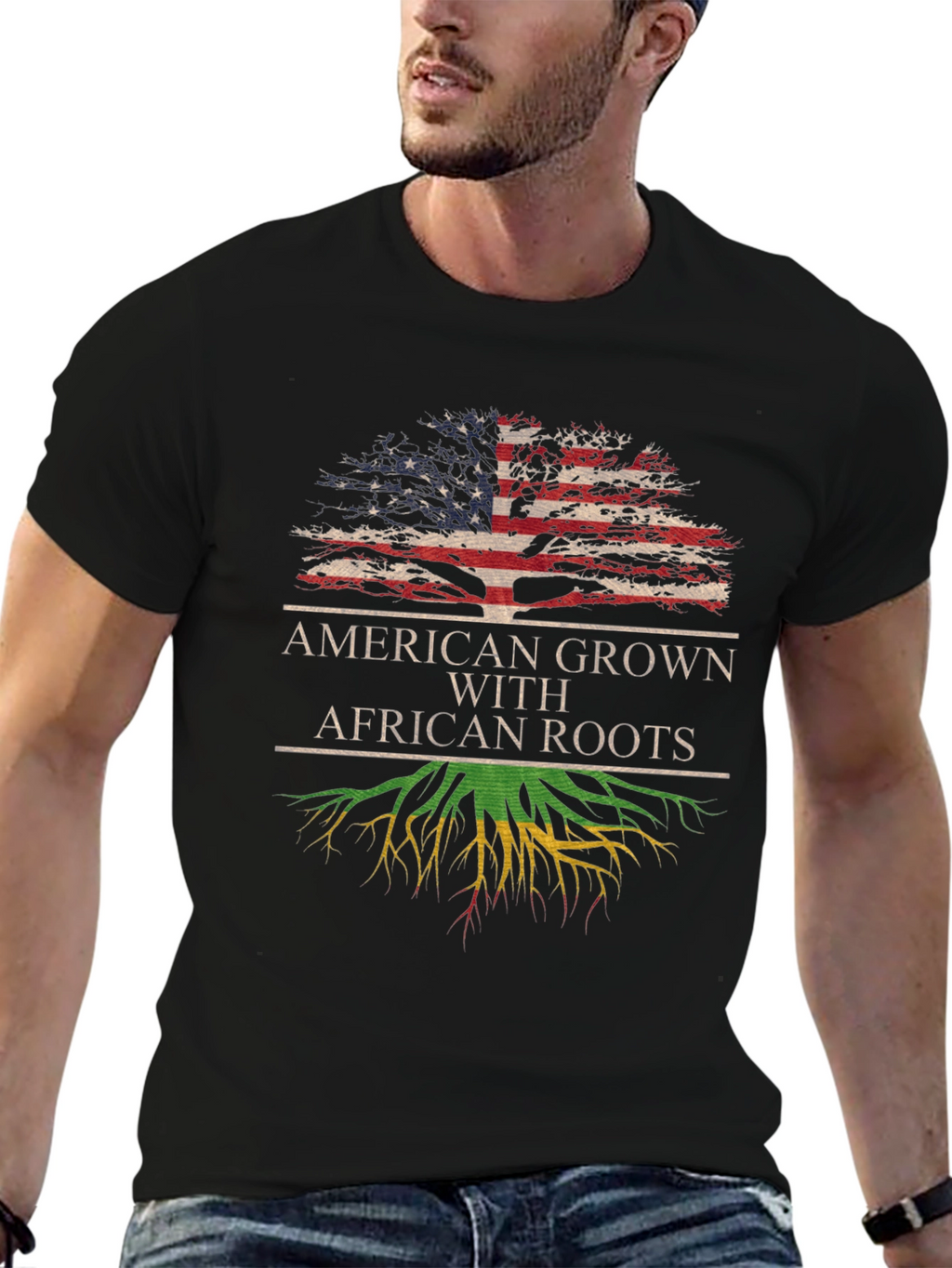 American Grown African Roots T-Shirt