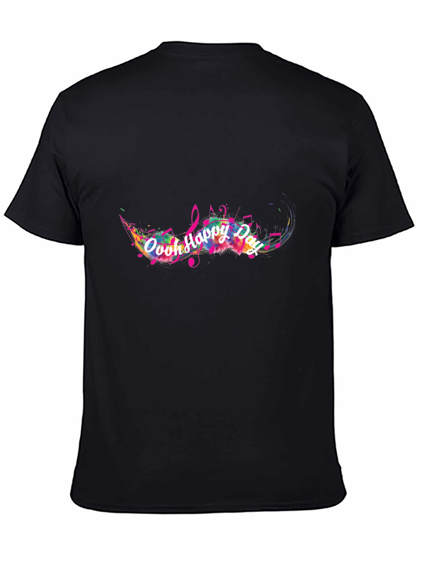 Ooh Happy Day Mens Black T-Shirt