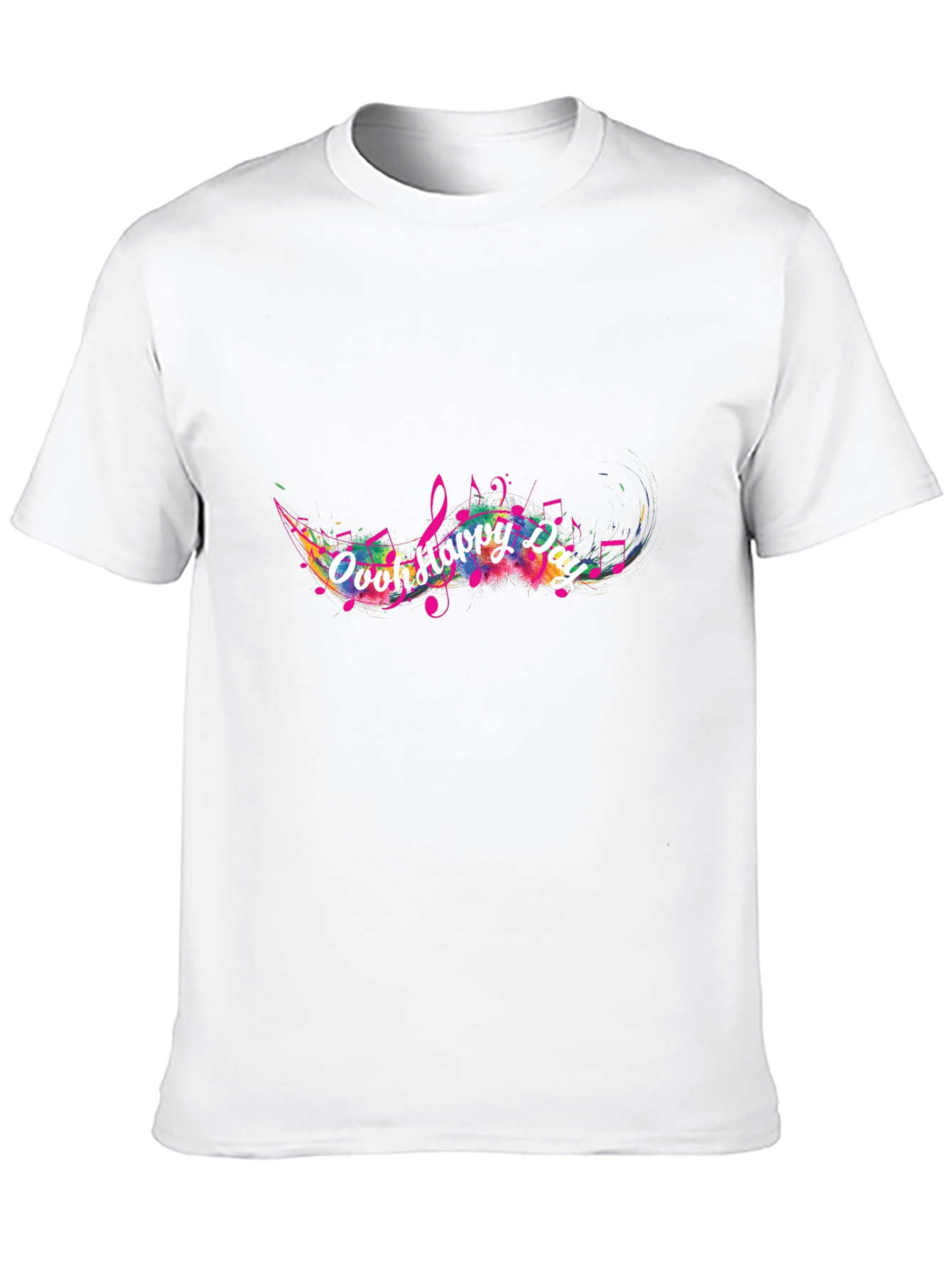 Ooh Happy Day Mens Black T-Shirt