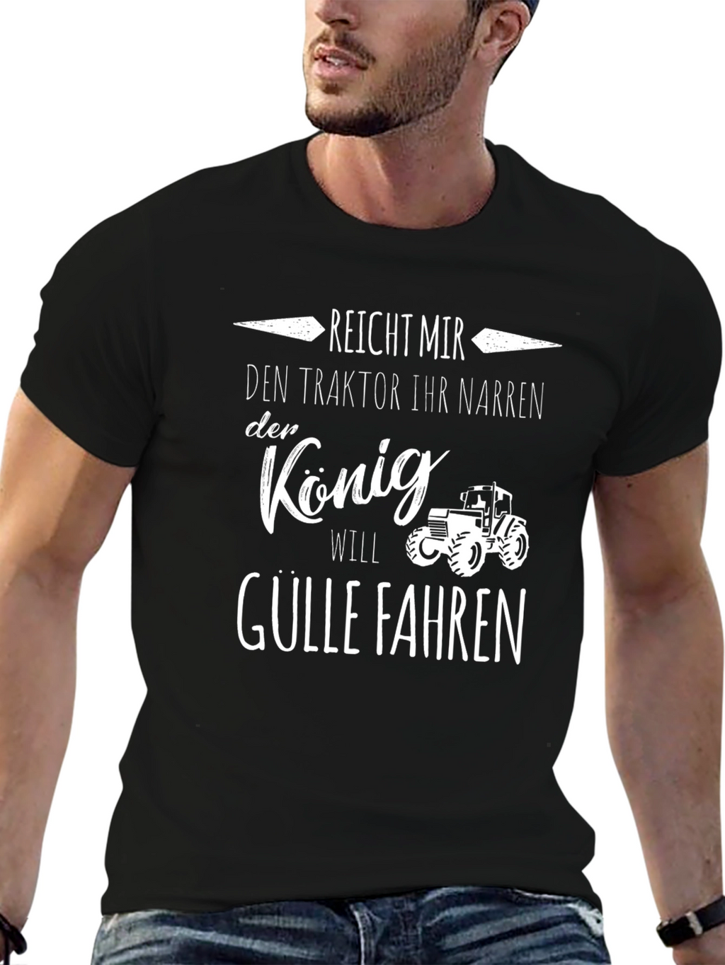 Reicht Mir Den Traktor Funny T-Shirt