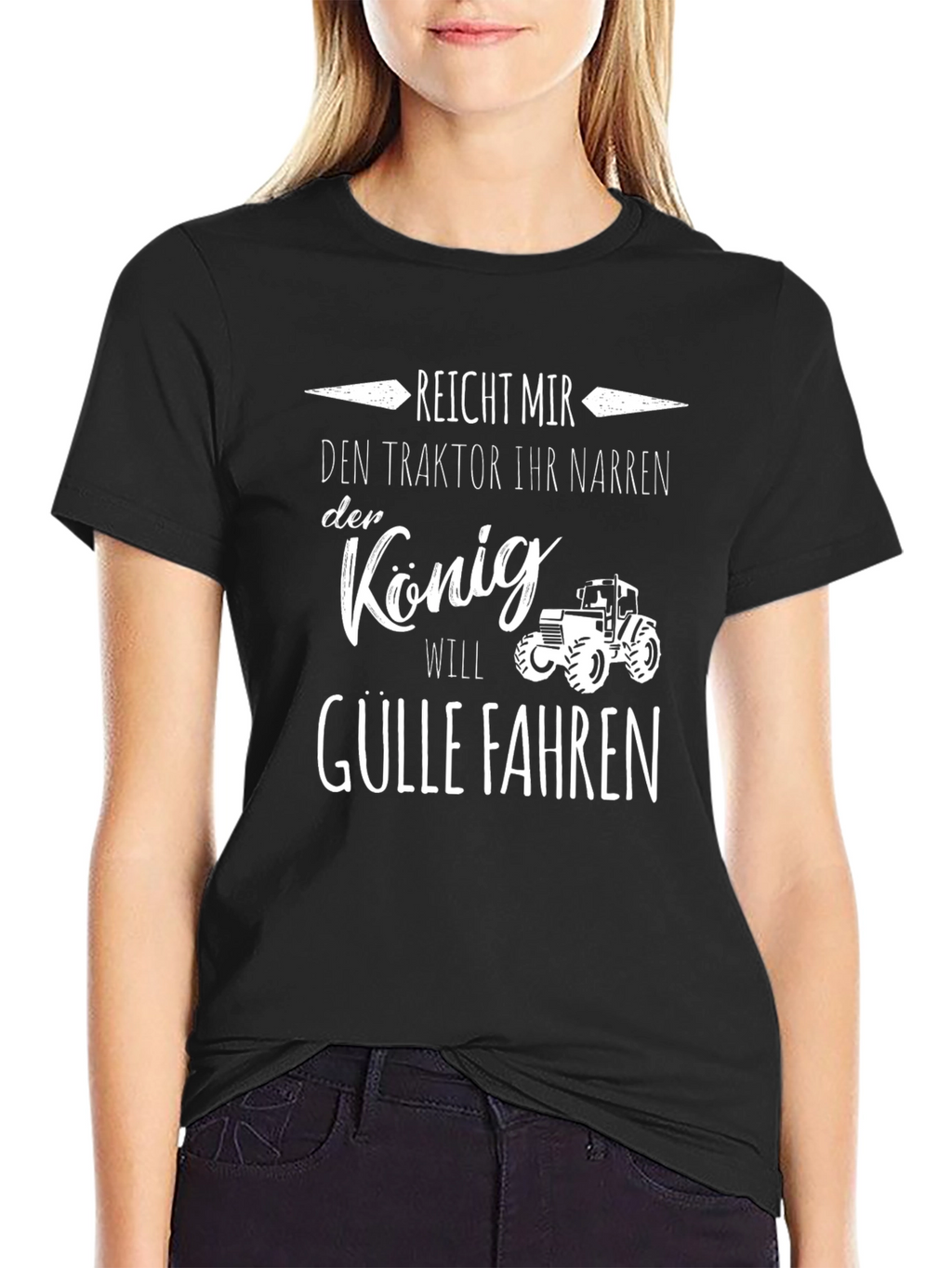 Reicht Mir Den Traktor Funny T-Shirt
