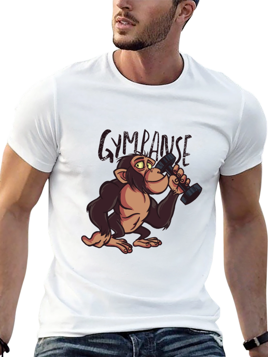 Gympanzee Black T-Shirt