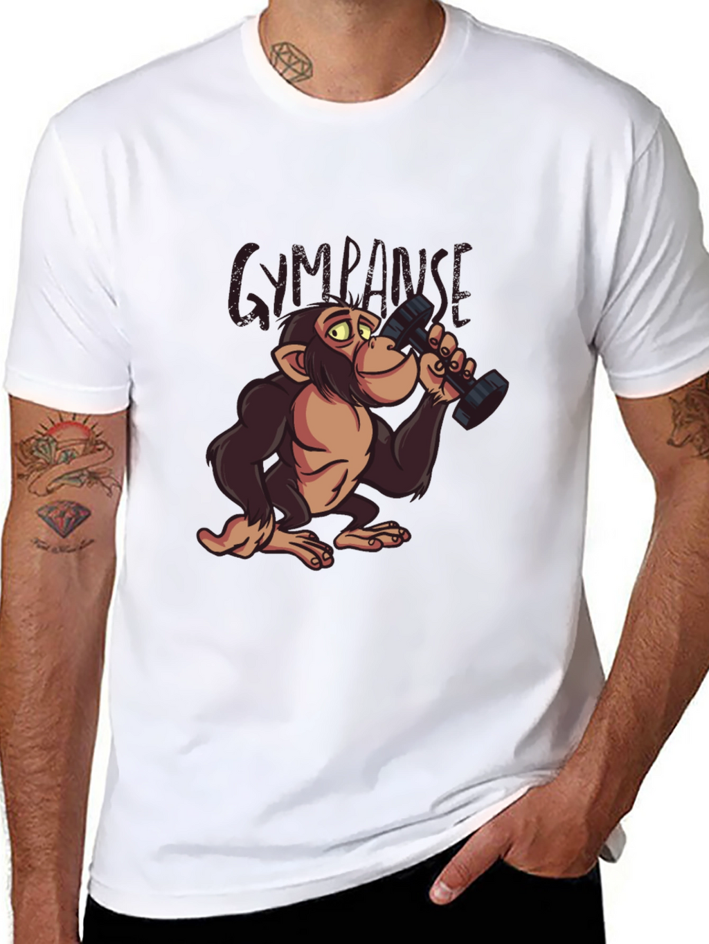 Gympanzee Black T-Shirt
