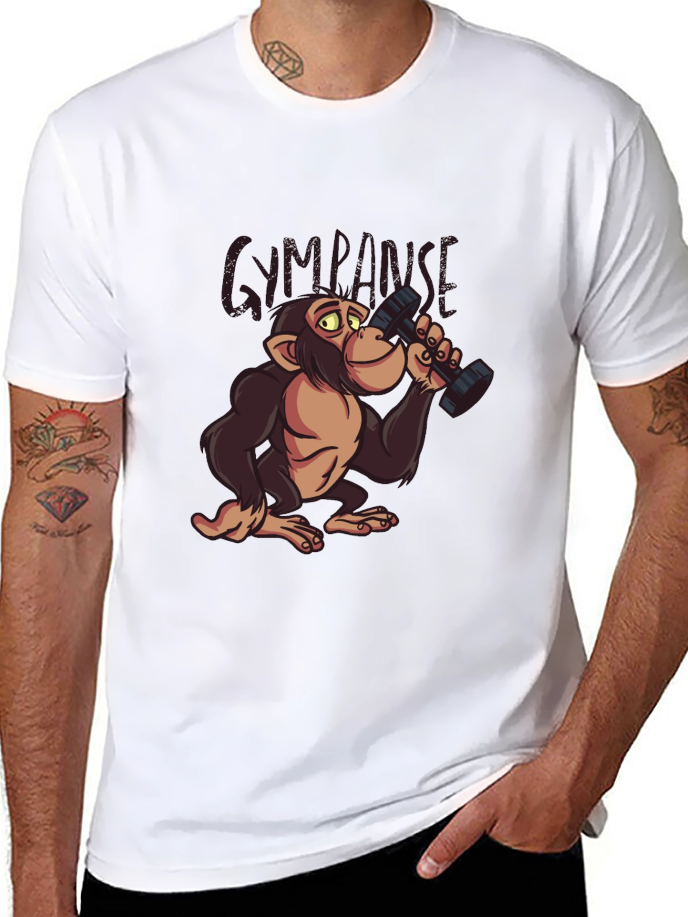 Gympanzee Black T-Shirt