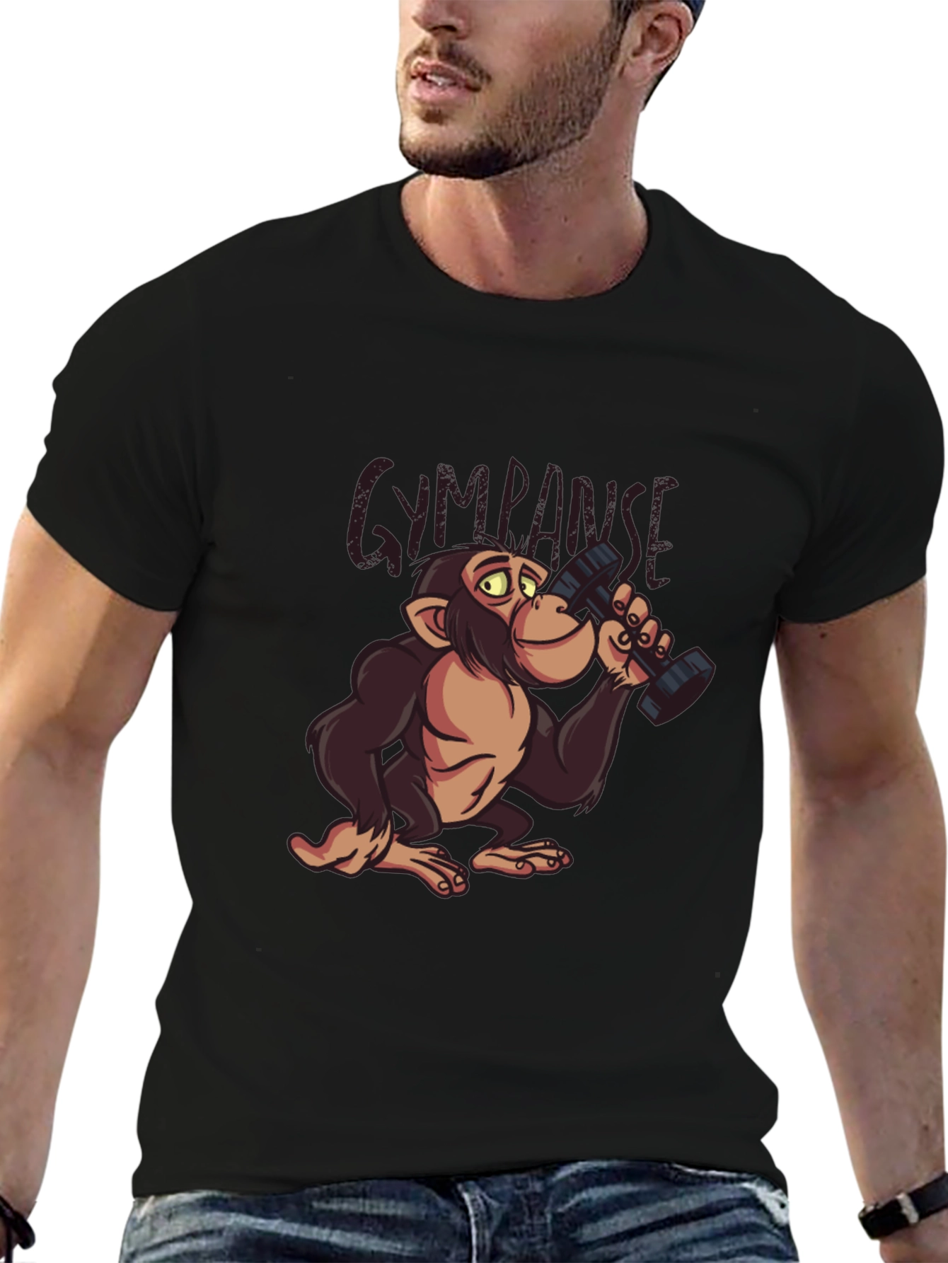 Gympanzee Black T-Shirt