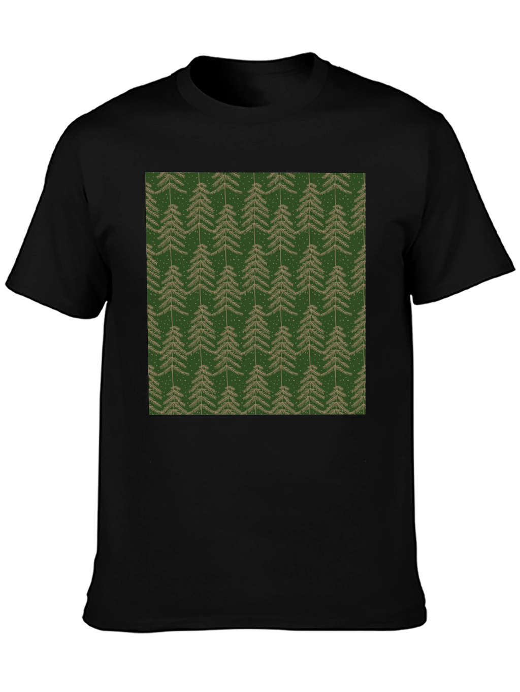 Evergreen Tree Pattern T-Shirt