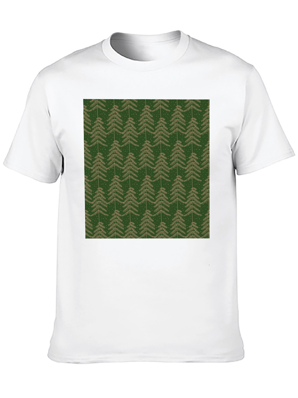Evergreen Tree Pattern T-Shirt