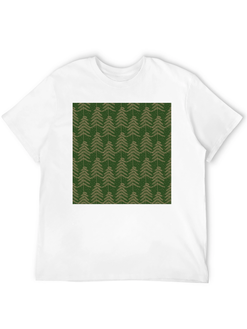 Evergreen Tree Pattern T-Shirt