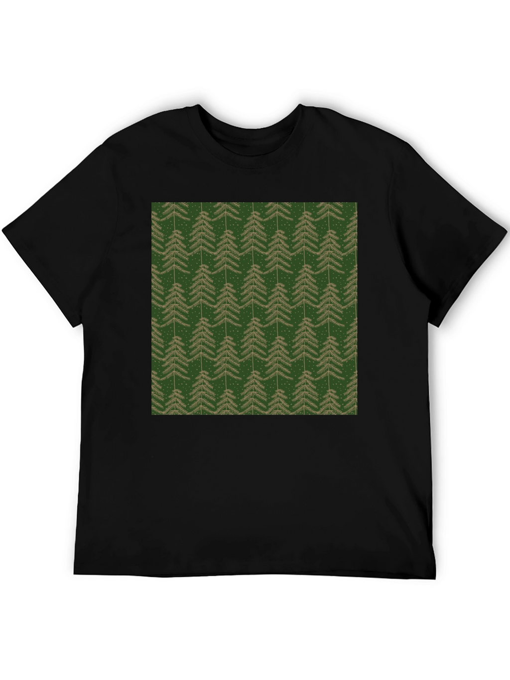 Evergreen Tree Pattern T-Shirt