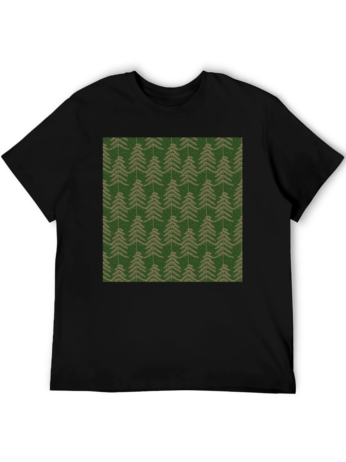 Evergreen Tree Pattern T-Shirt