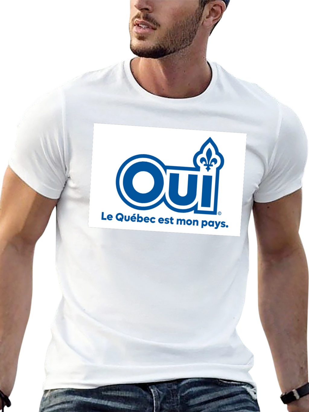 Oui Quebec T-Shirt - Patriotic French Canadian Pride