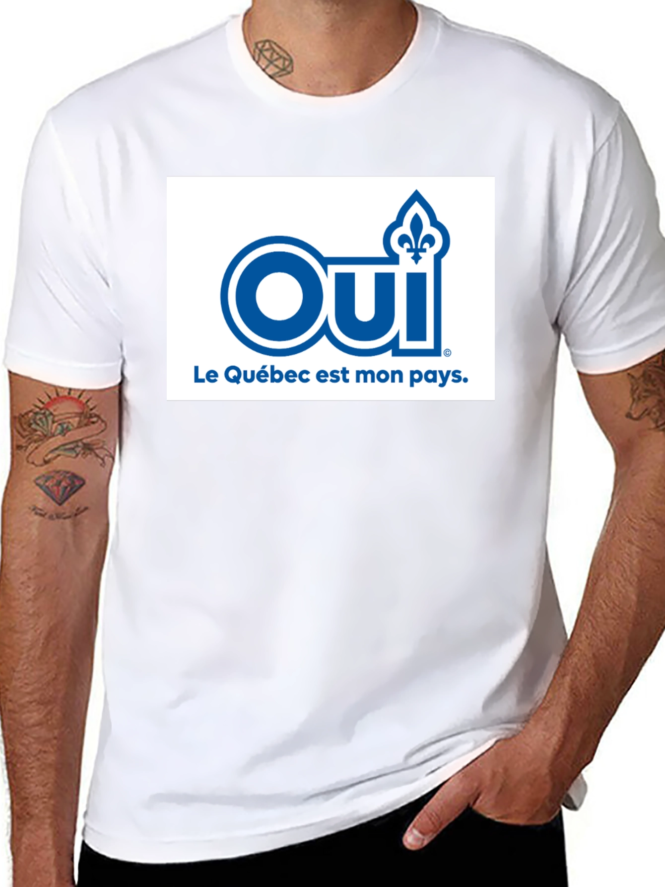 Oui Quebec T-Shirt - Patriotic French Canadian Pride