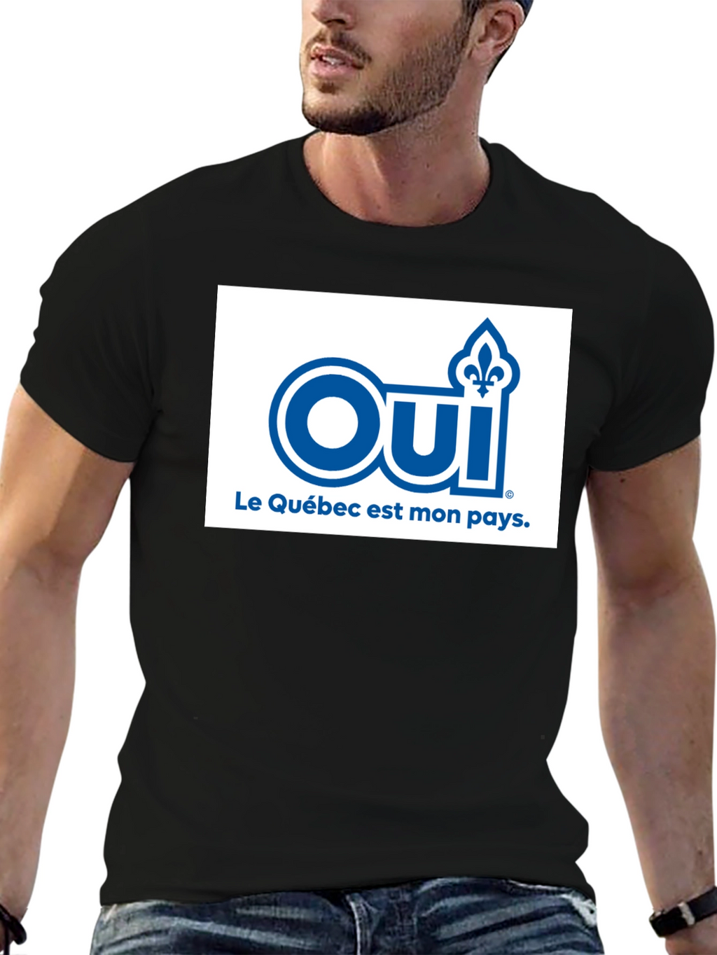 Oui Quebec T-Shirt - Patriotic French Canadian Pride