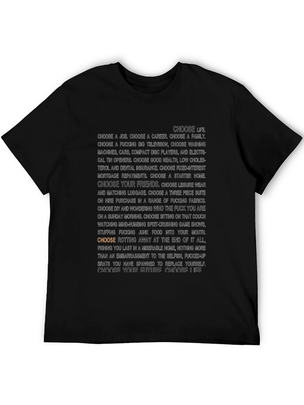 Choose Life Graphic Tee - Black T-Shirt