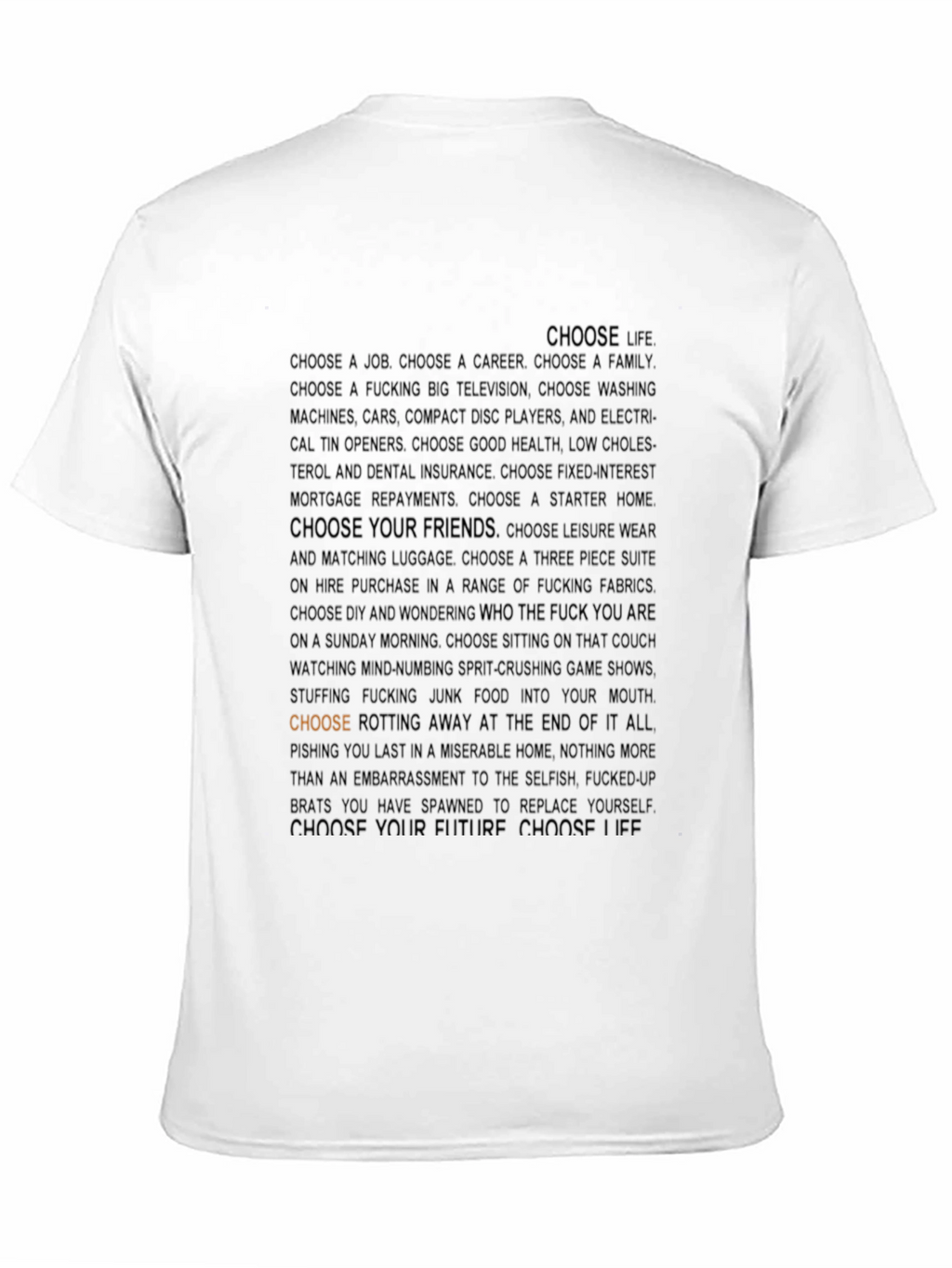 Choose Life Graphic Tee - Black T-Shirt
