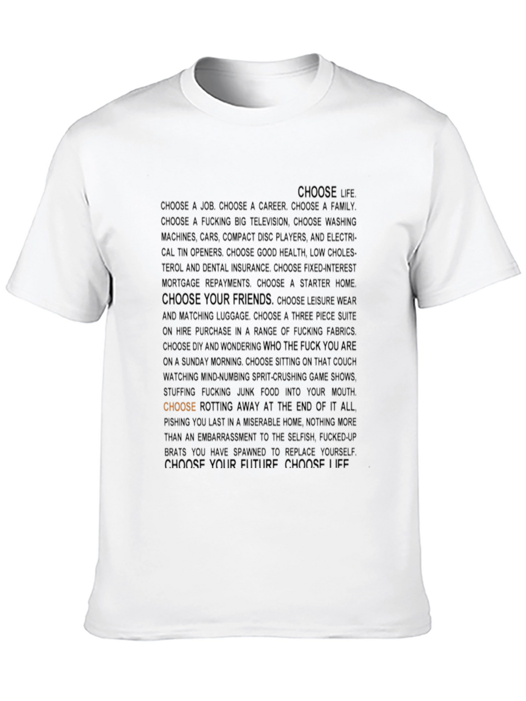 Choose Life Graphic Tee - Black T-Shirt