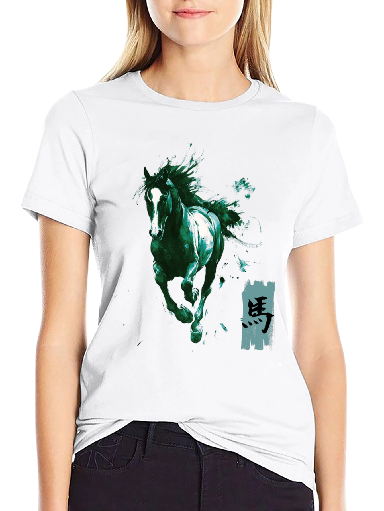 Emerald Horse Graphic Tee - Stylish Mens Shirt