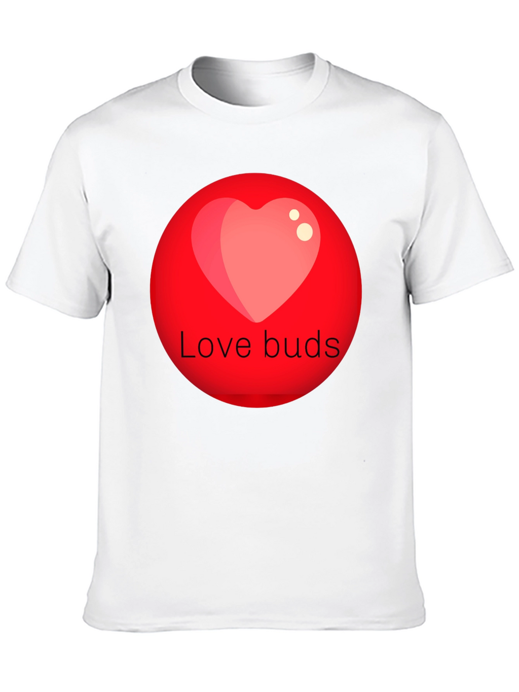 Love Buds Graphic Tee - Black Crew Neck