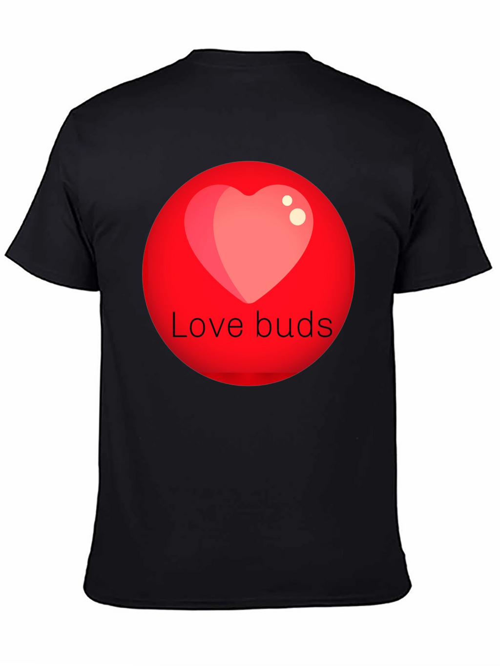 Love Buds Graphic Tee - Black Crew Neck