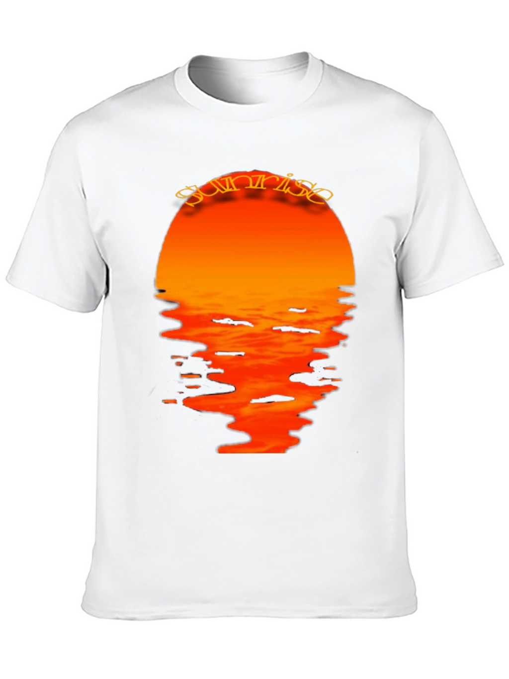 Sunrise Graphic Print Black T-Shirt