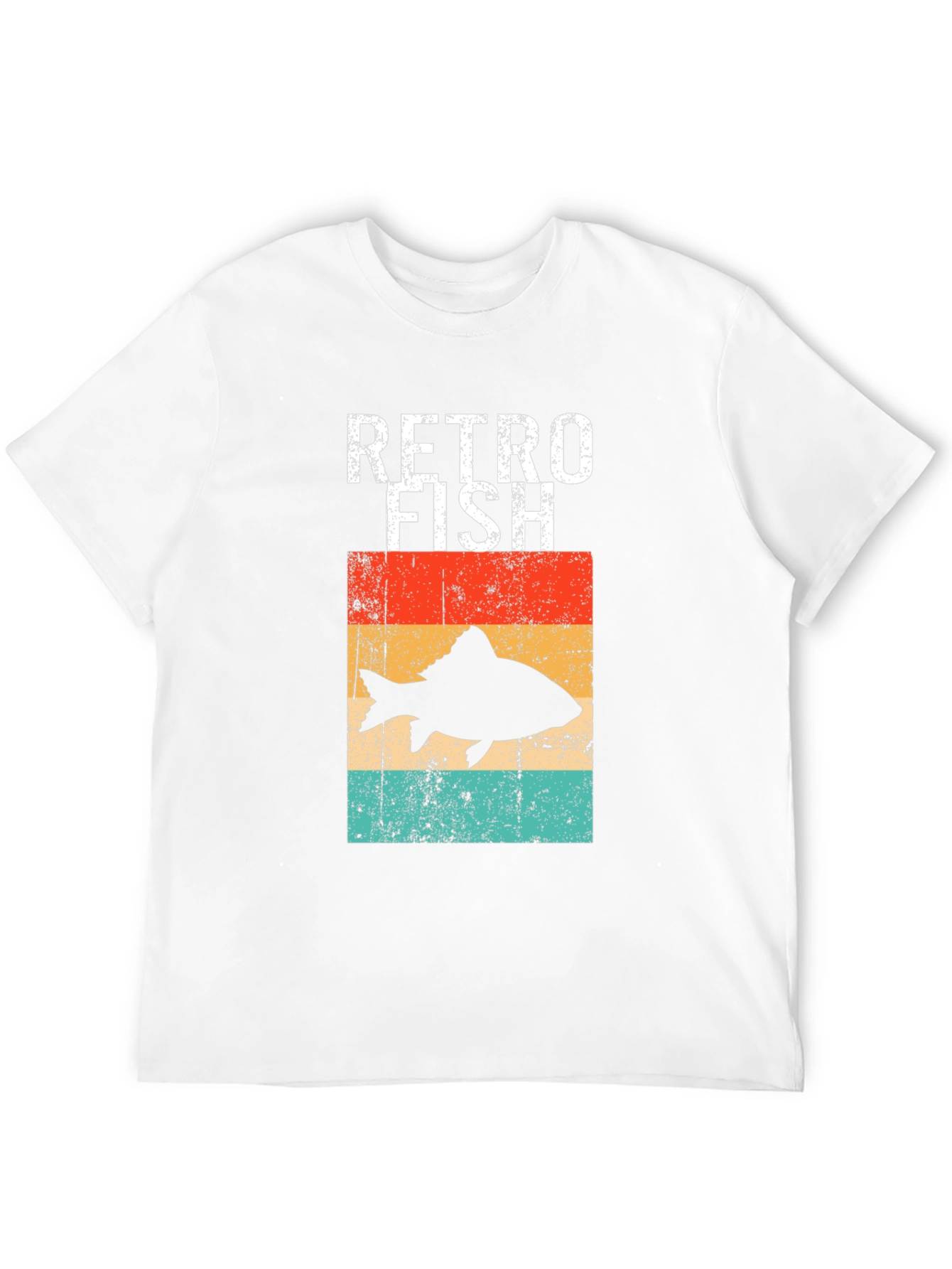 Retro Fish Graphic Tee - Black