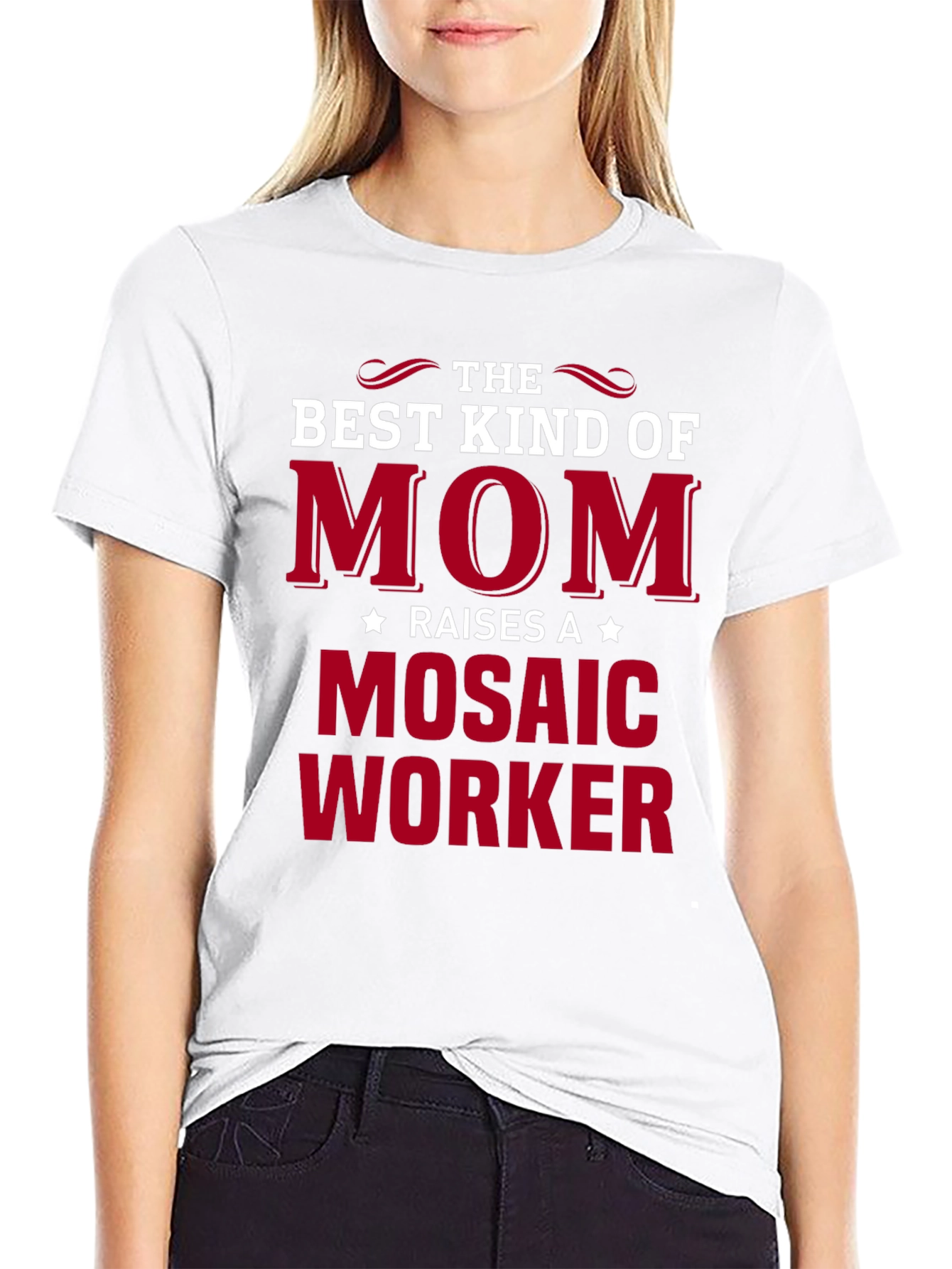 Best Kind of Mom Raises a Mosaic Worker T-Shirt