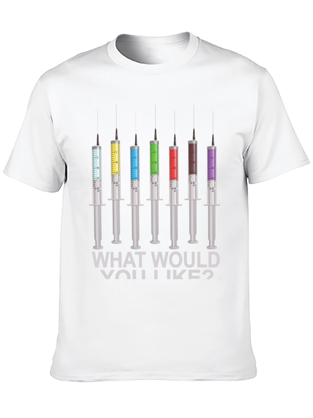 Colorful Syringe Shot T-Shirt