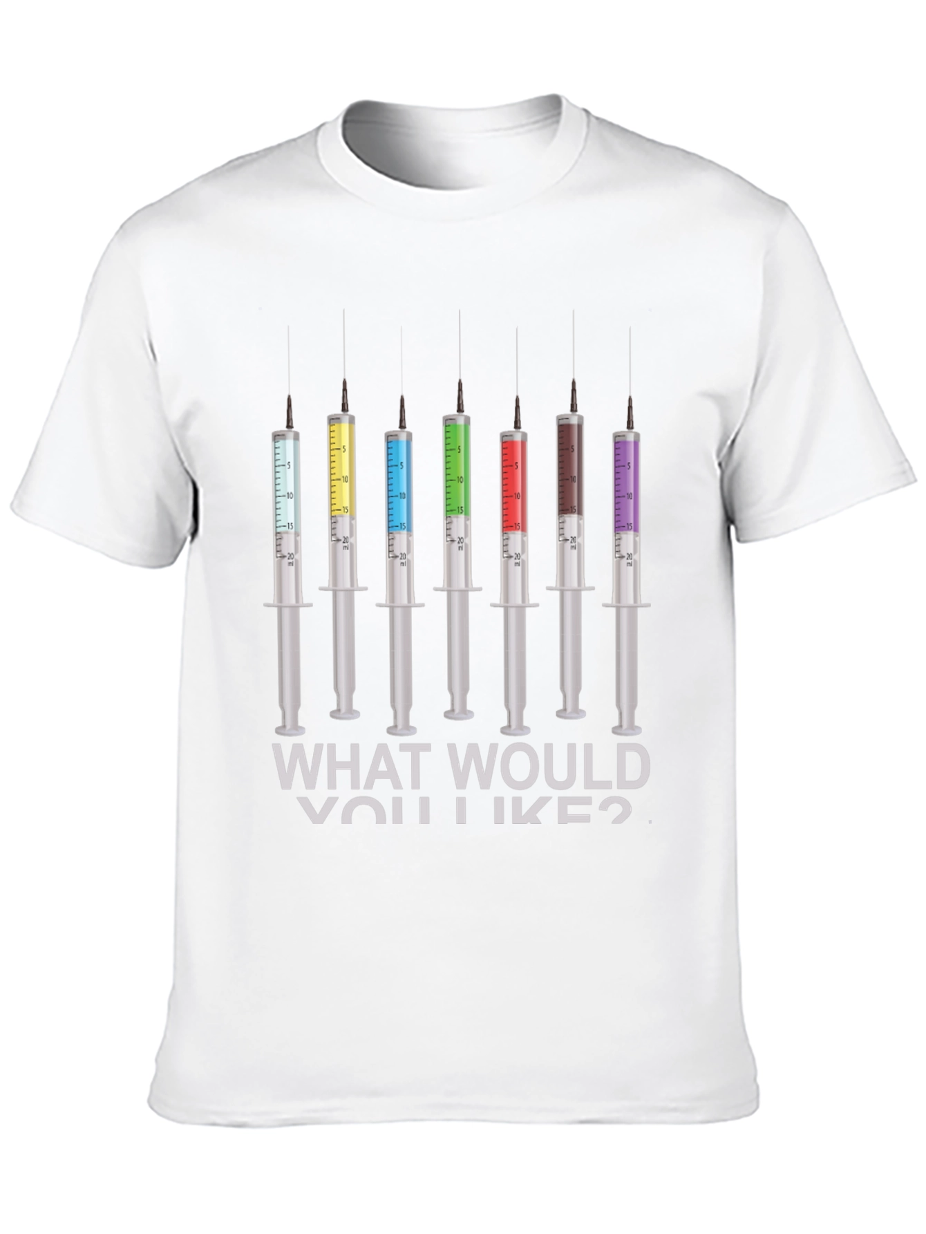 Colorful Syringe Shot T-Shirt