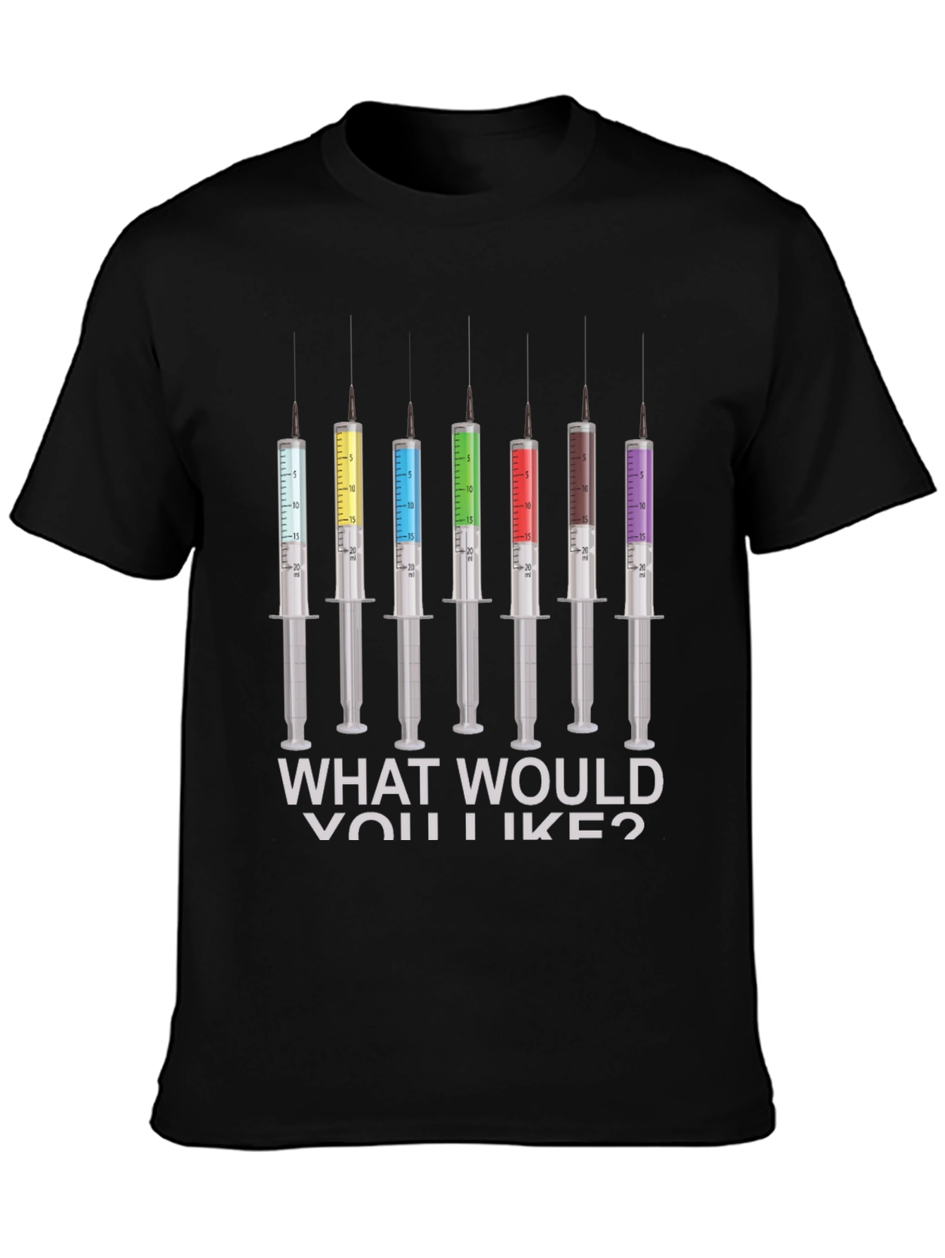 Colorful Syringe Shot T-Shirt