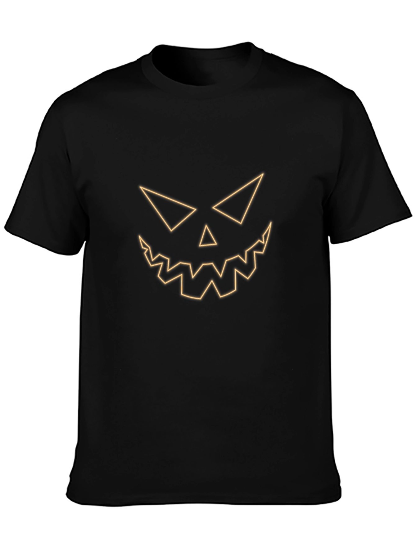 Spooky Face Black T-Shirt - Halloween Tee