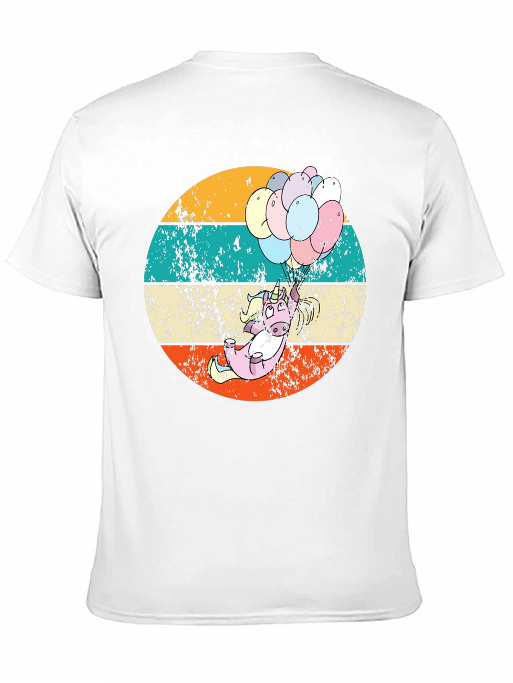 Retro Unicorn Balloons Graphic Tee