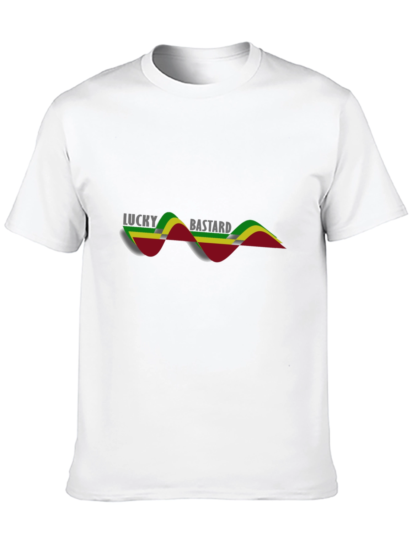 Lucky Bastard Graphic Tee - Mens Black T-Shirt