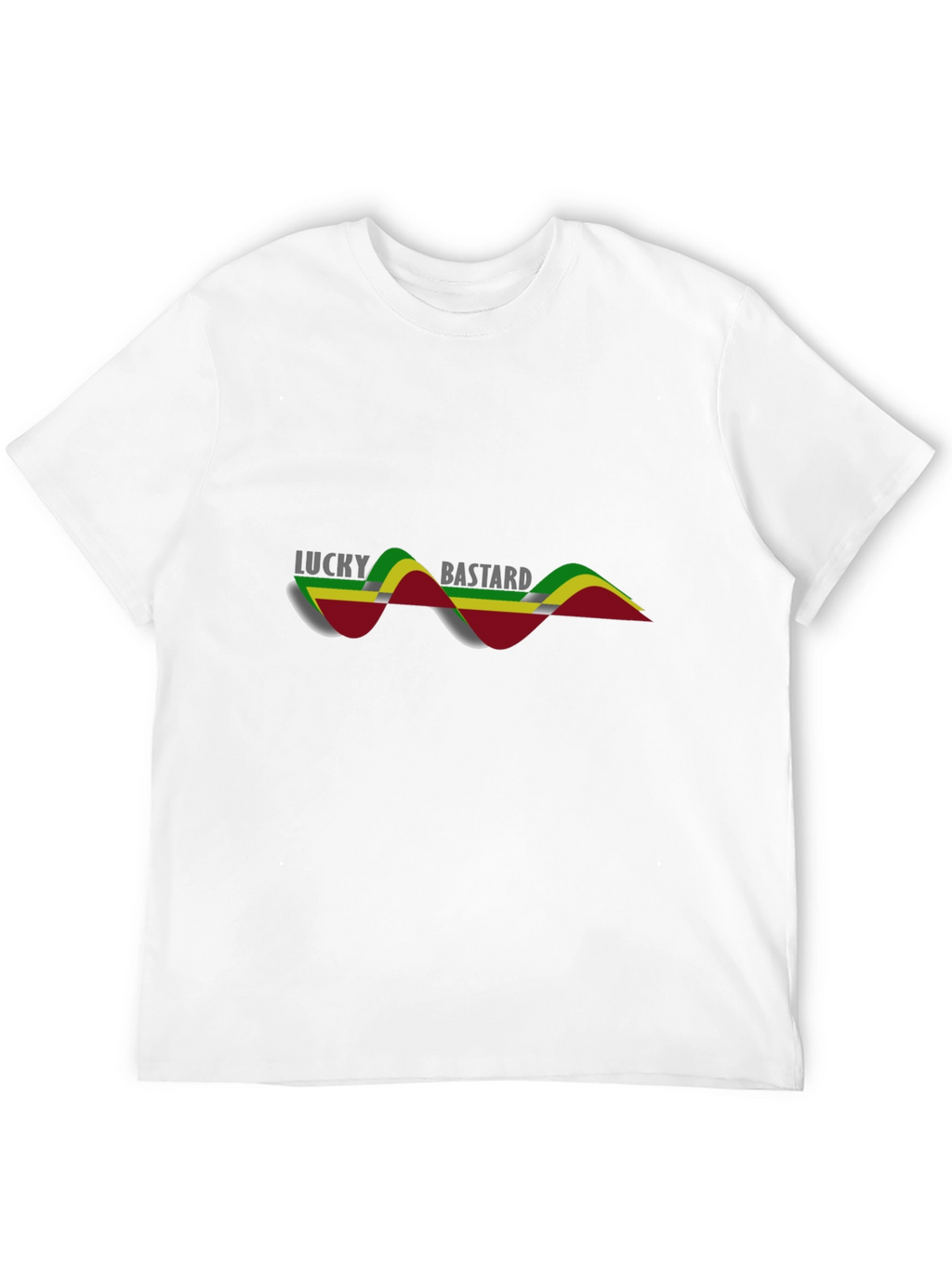 Lucky Bastard Graphic Tee - Mens Black T-Shirt