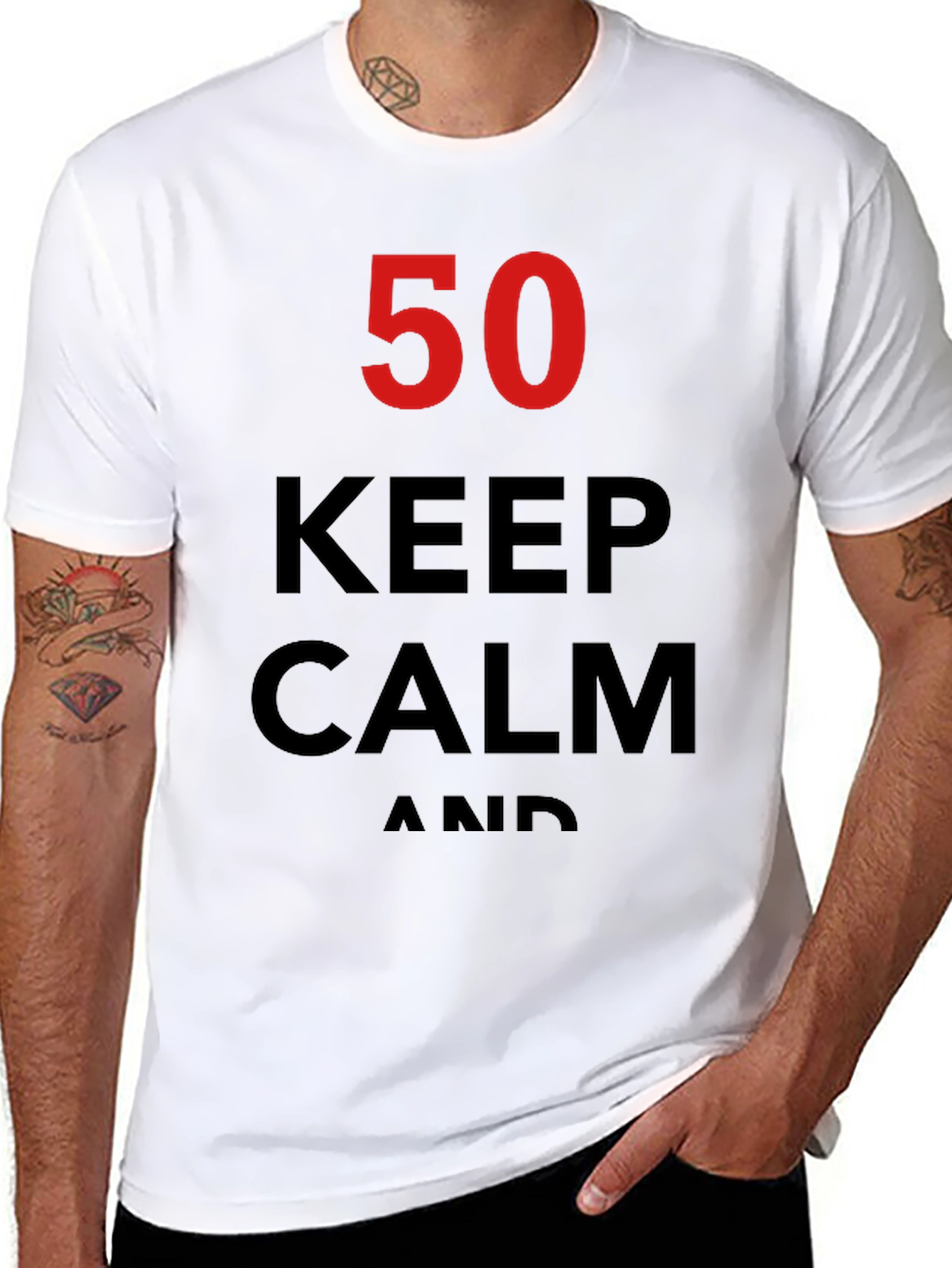 Keep Calm 50th Birthday T-Shirt
