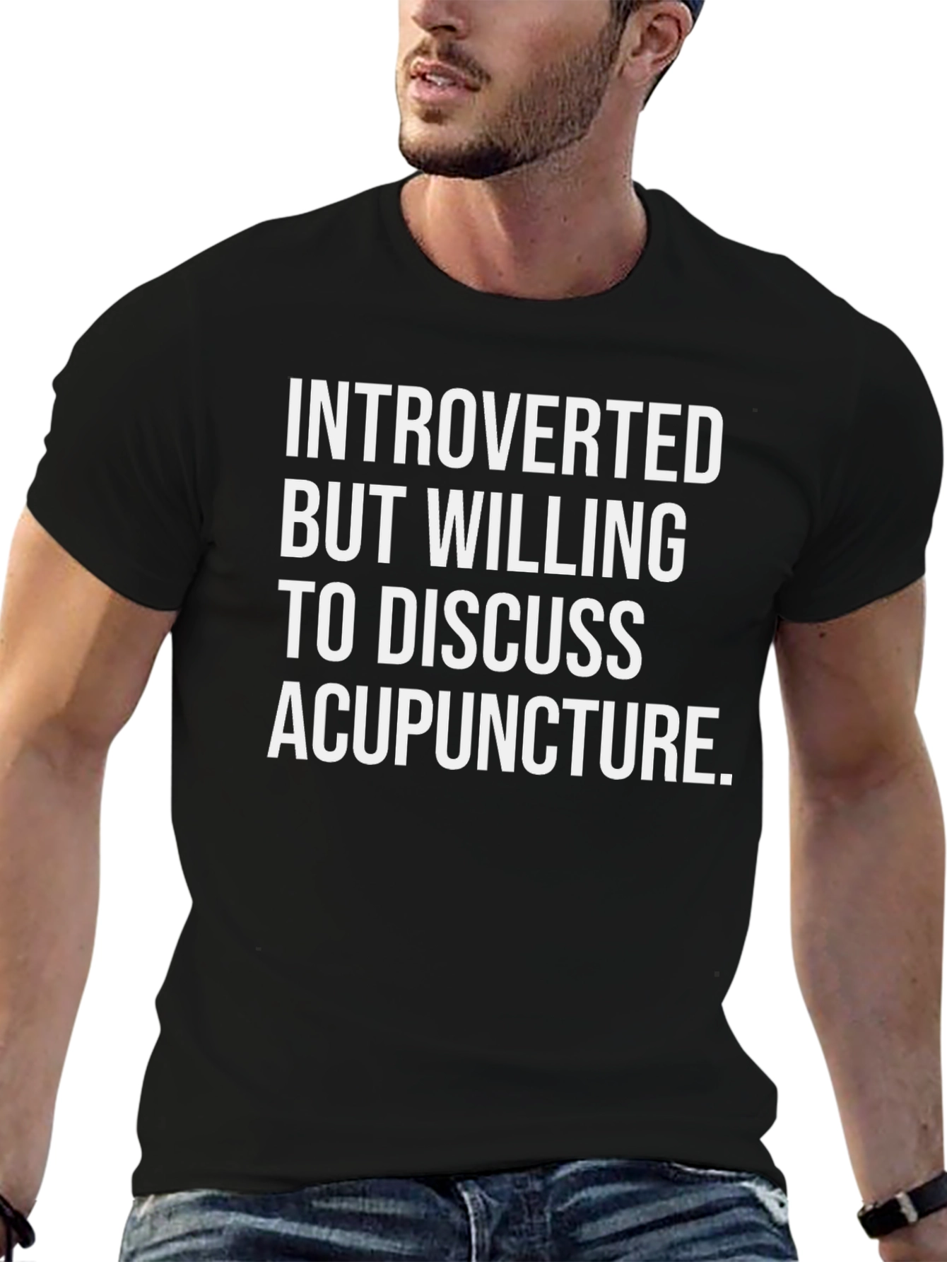 Introverted Acupuncture T-Shirt Funny Graphic Tee