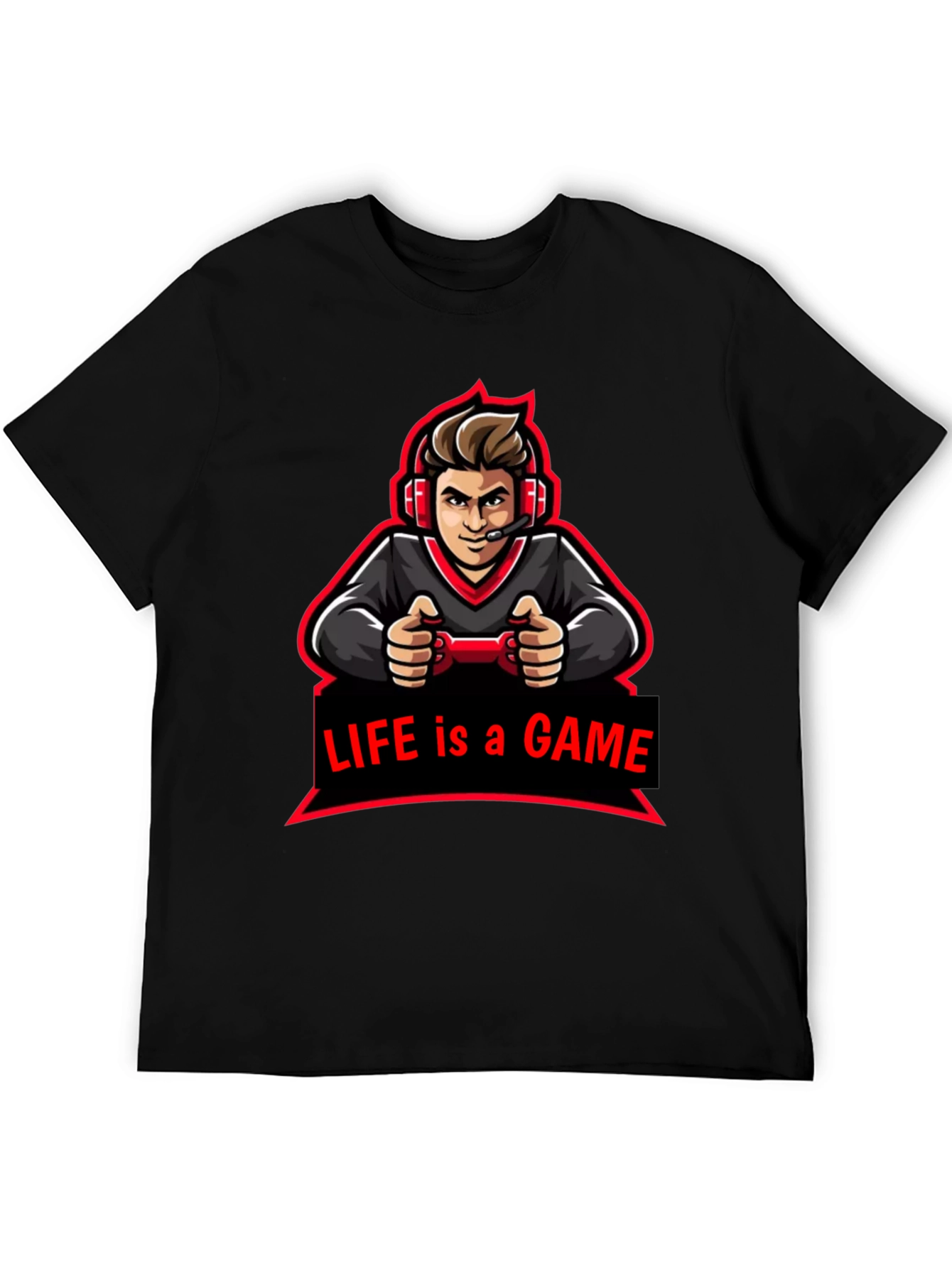 Life is a Game Graphic Tee - Gamer Style T-Shirt