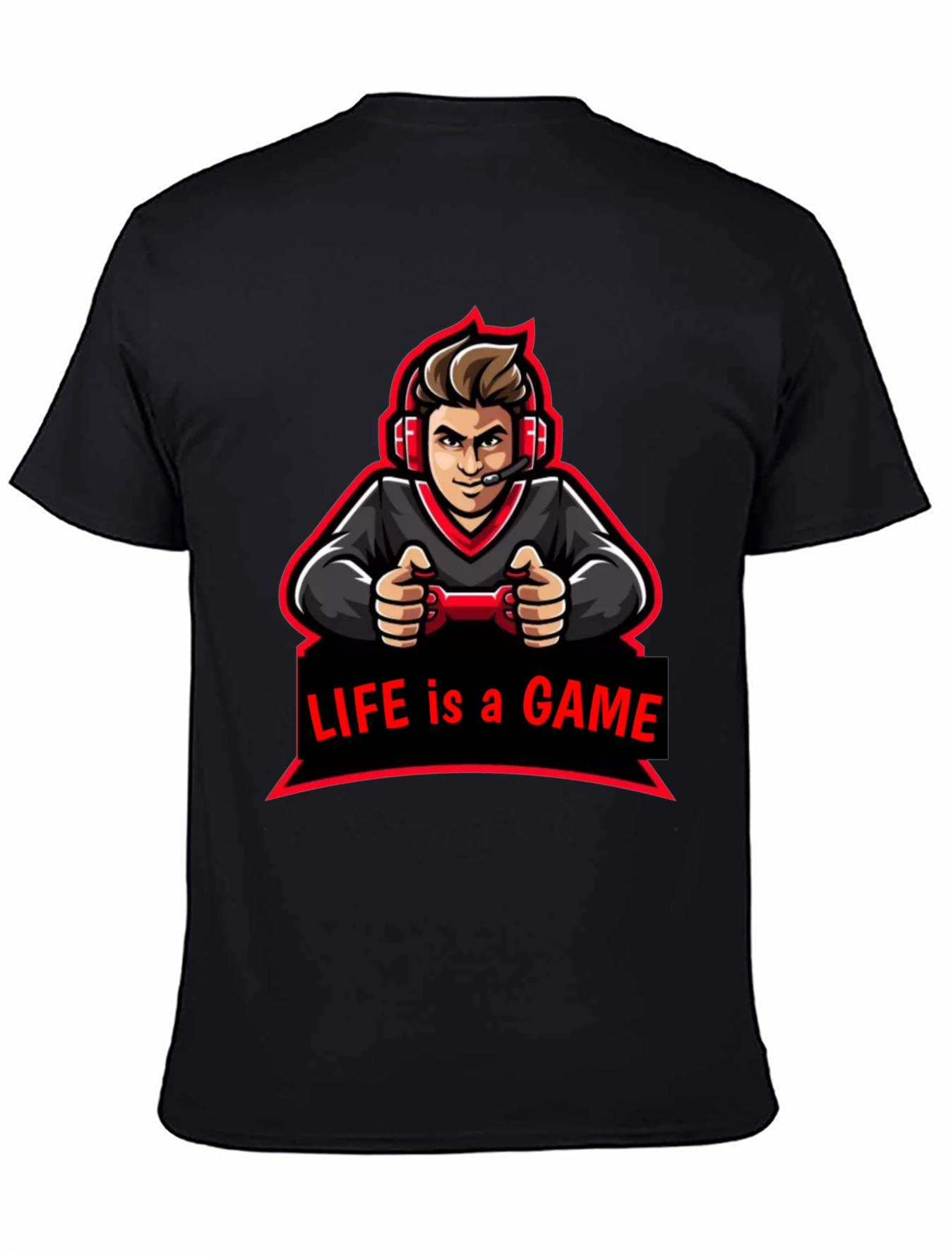 Life is a Game Graphic Tee - Gamer Style T-Shirt