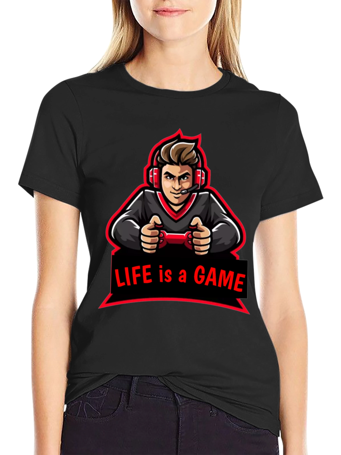 Life is a Game Graphic Tee - Gamer Style T-Shirt