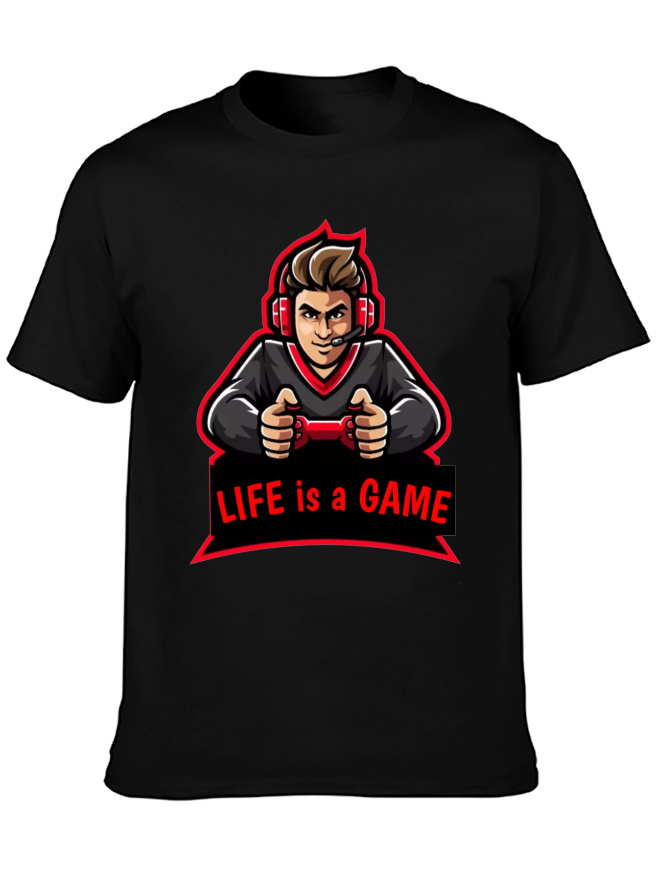 Life is a Game Graphic Tee - Gamer Style T-Shirt
