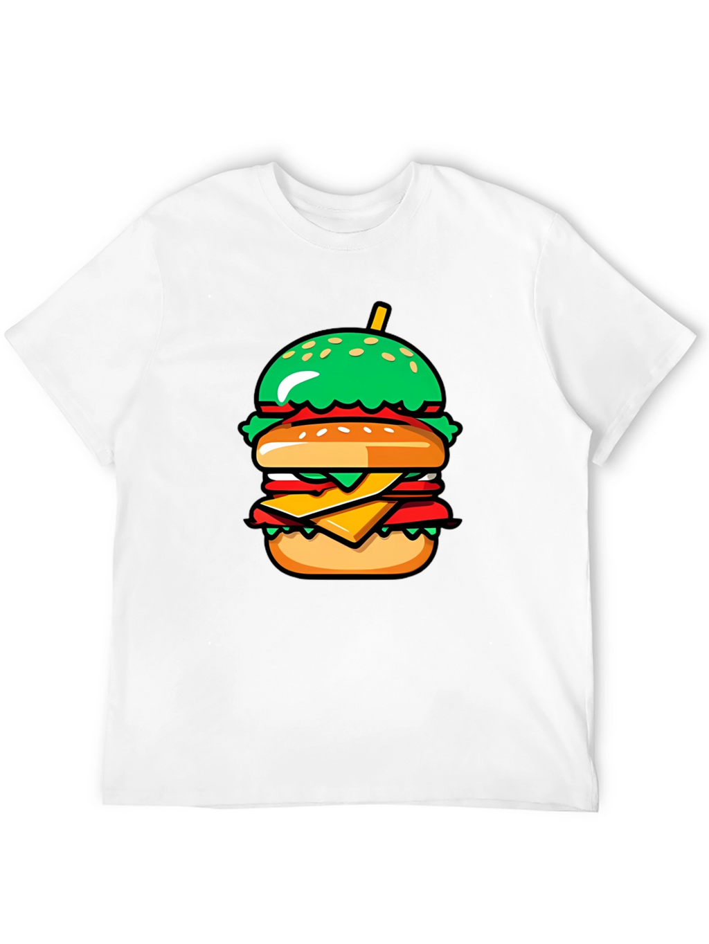 Burger Graphic Tee - Casual Comfort