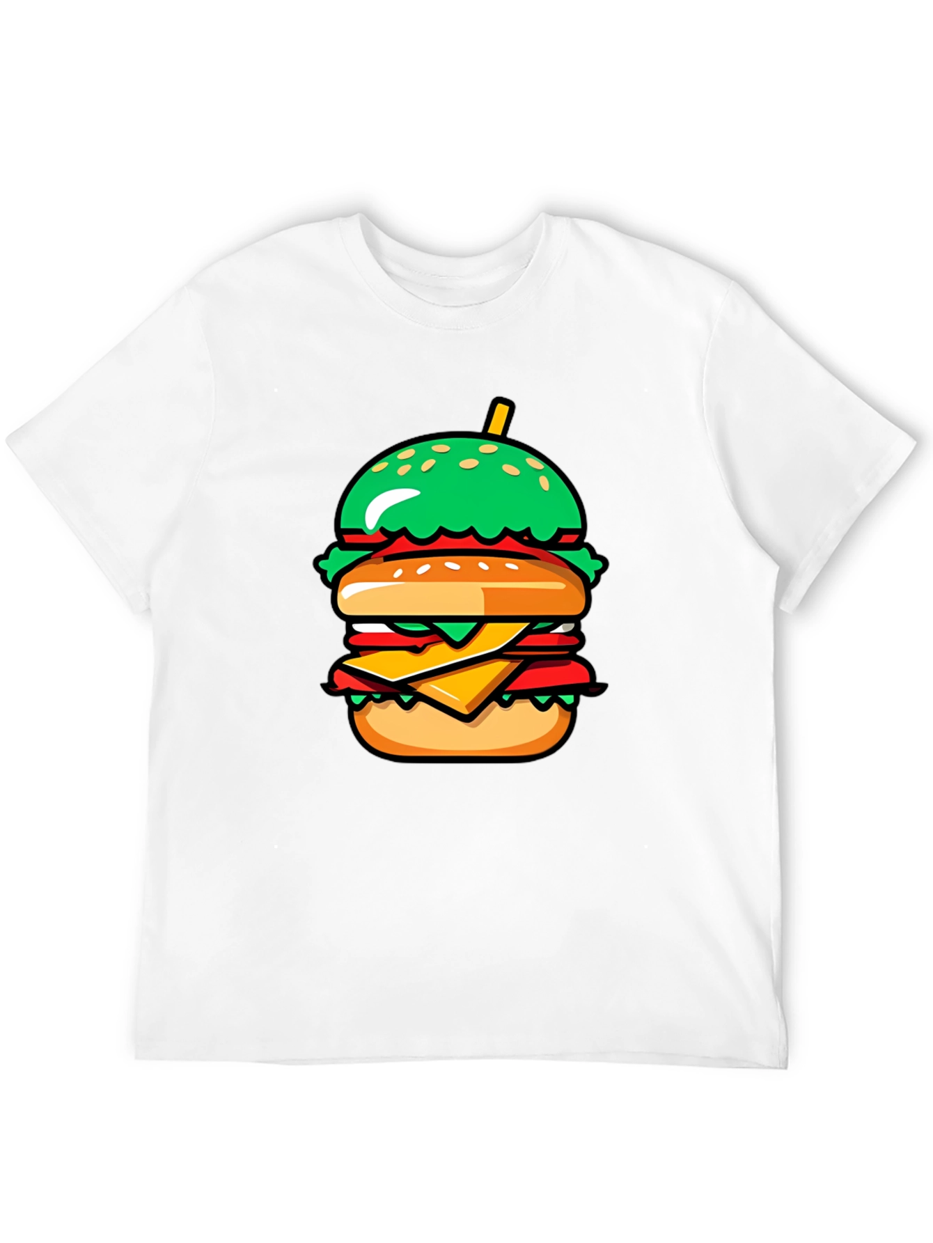 Burger Graphic Tee - Casual Comfort