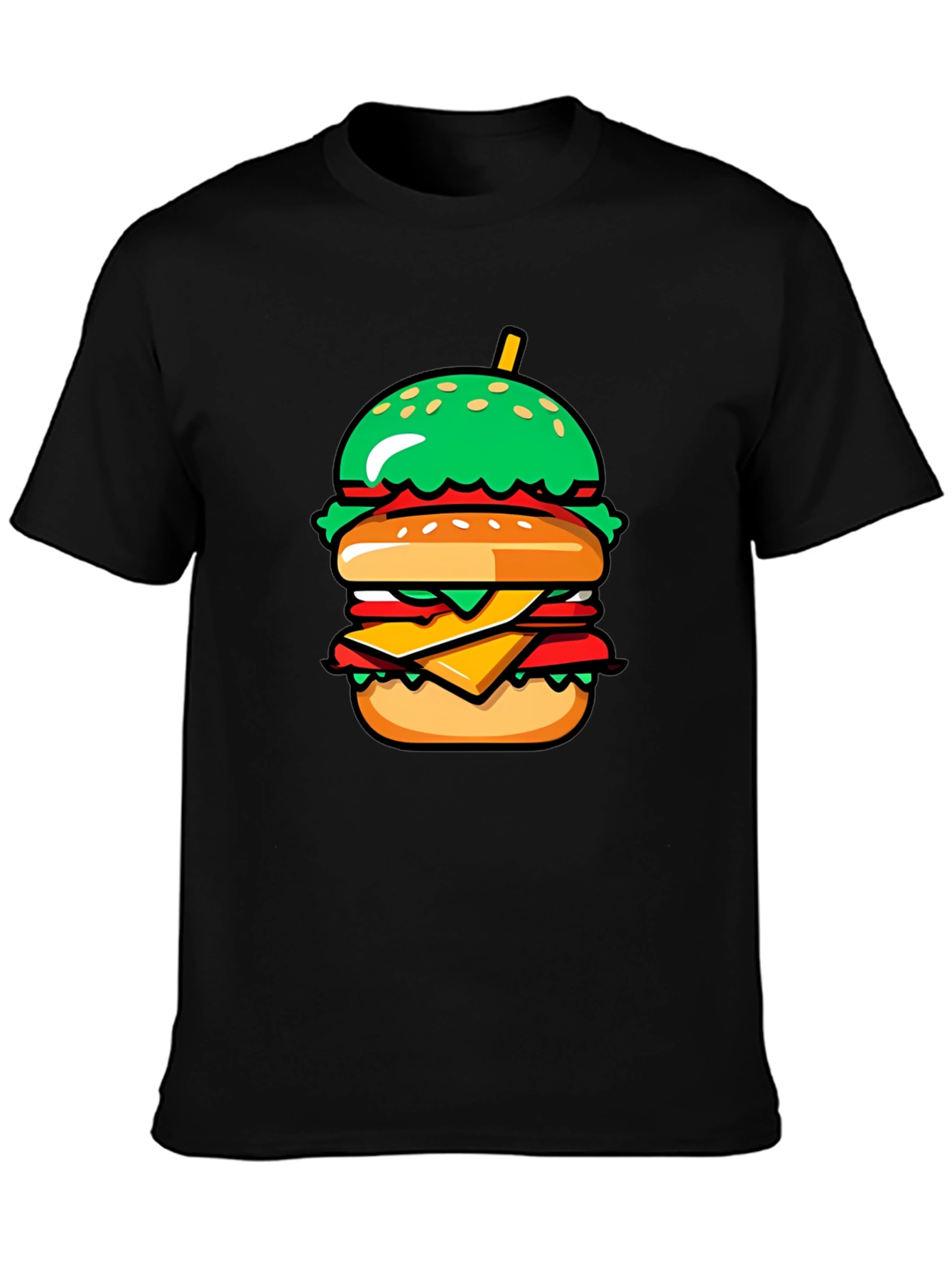 Burger Graphic Tee - Casual Comfort