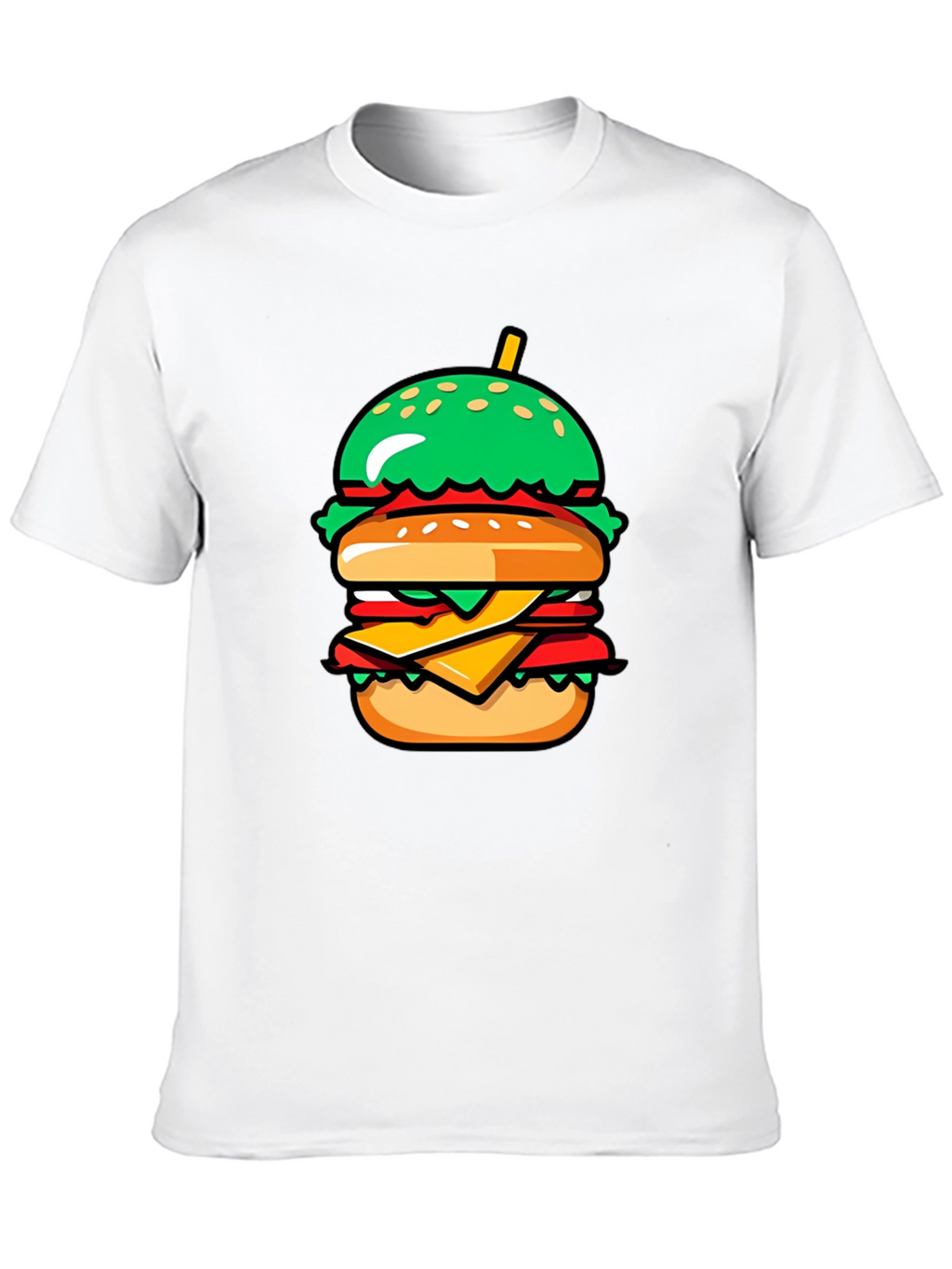 Burger Graphic Tee - Casual Comfort
