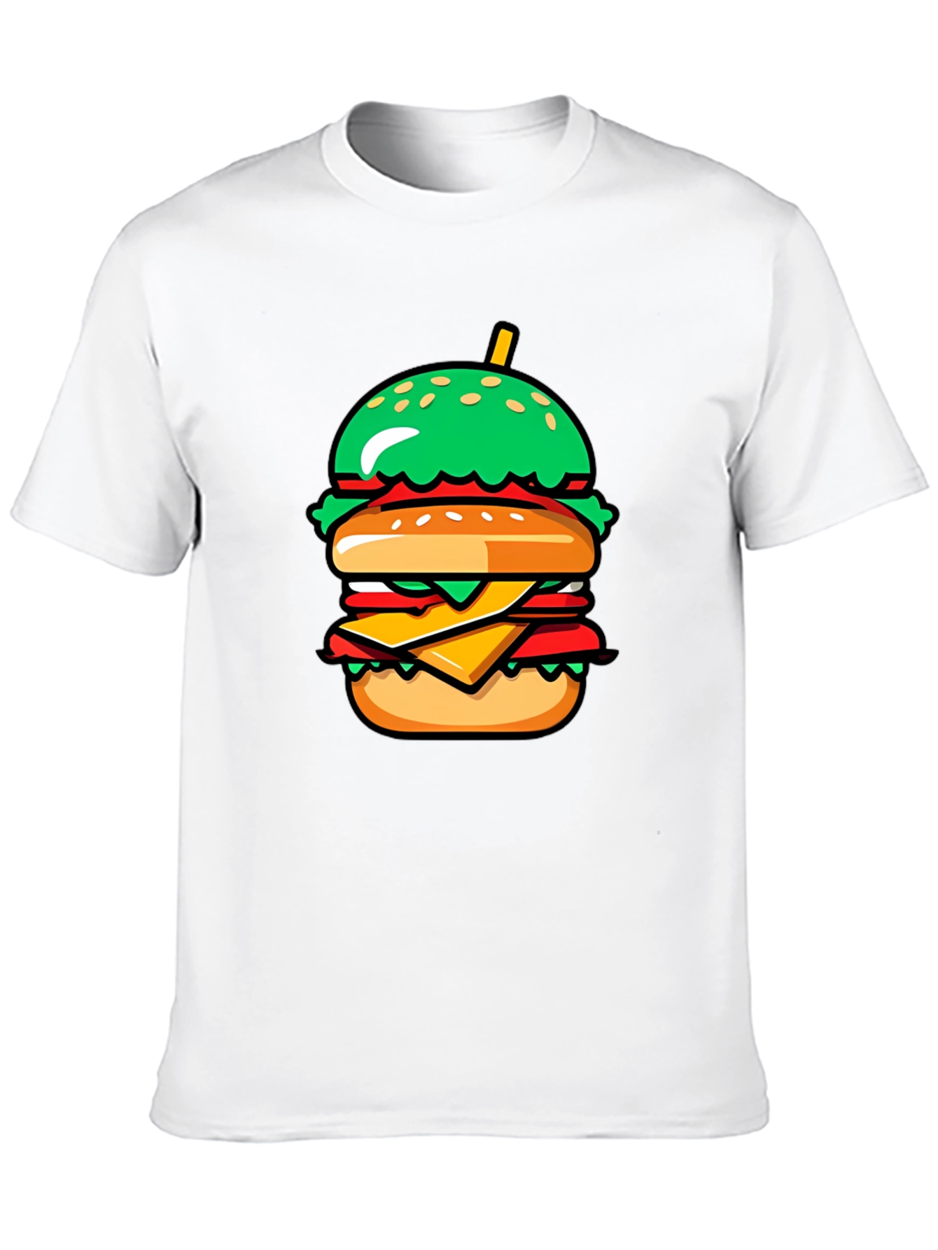Burger Graphic Tee - Casual Comfort