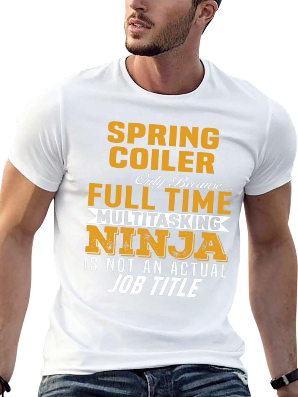 Spring Coiler Full Time Multitasking Ninja T-Shirt