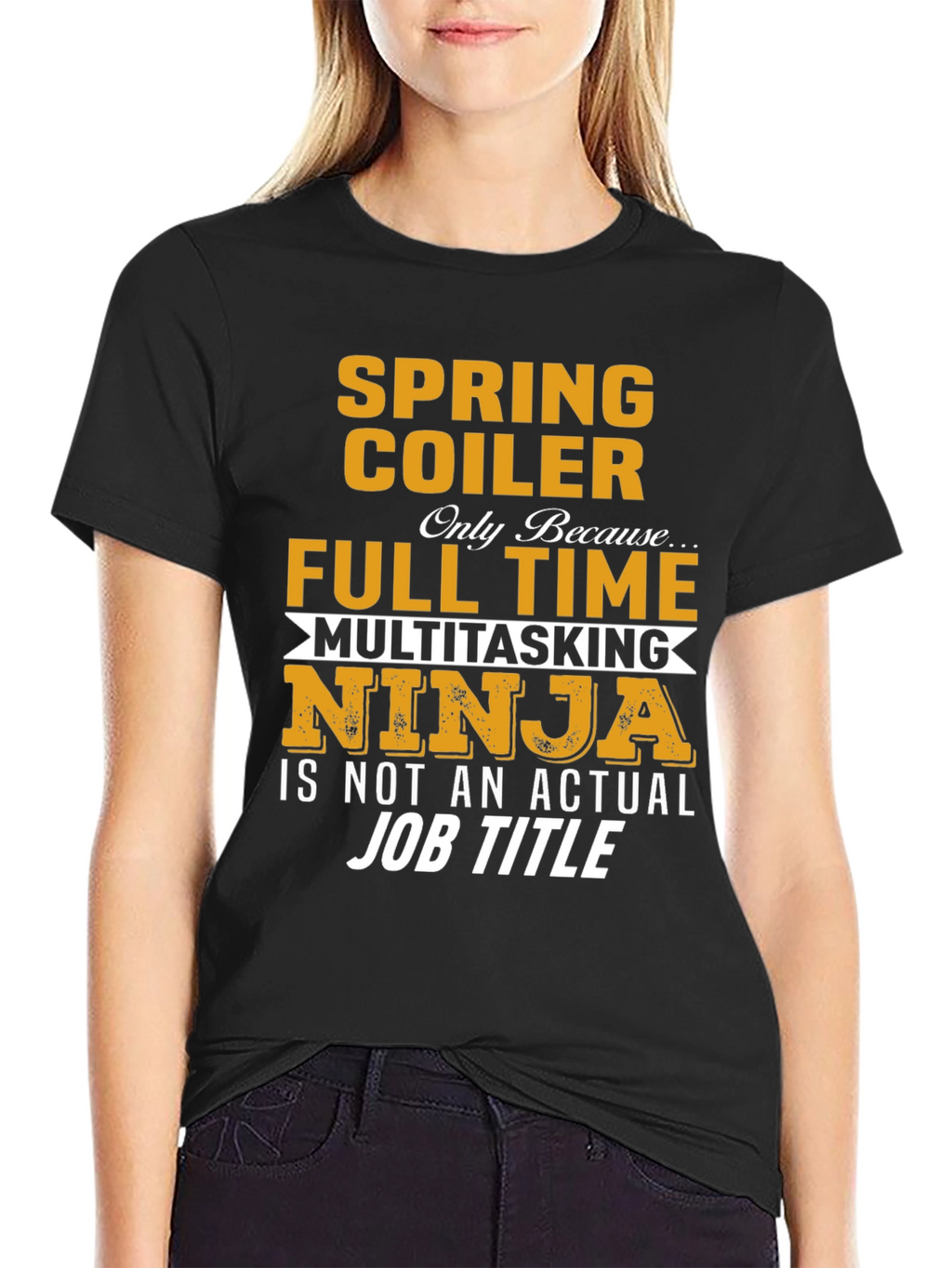 Spring Coiler Full Time Multitasking Ninja T-Shirt