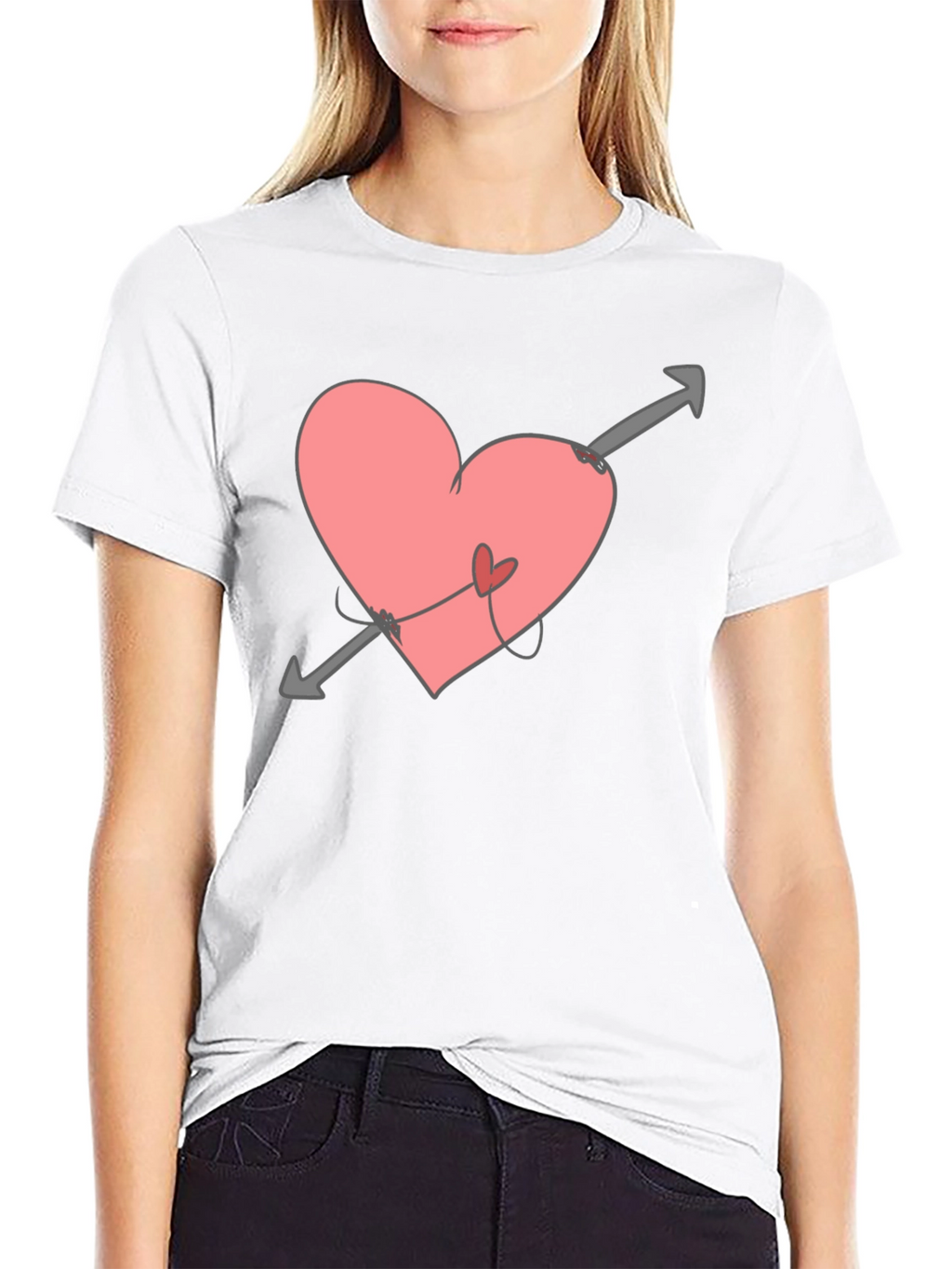 Heart Arrow Tee - Love Struck Black T-Shirt