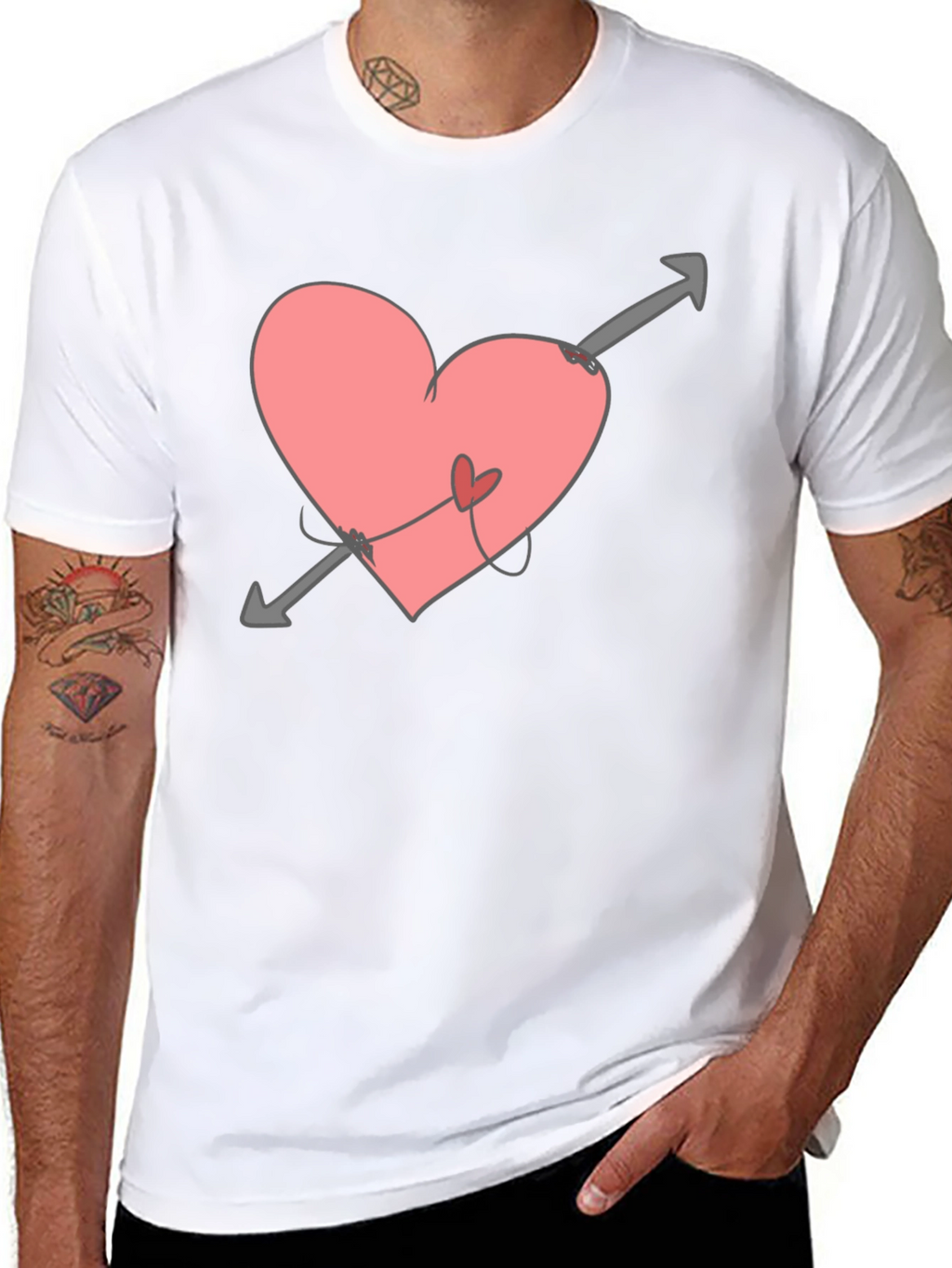 Heart Arrow Tee - Love Struck Black T-Shirt