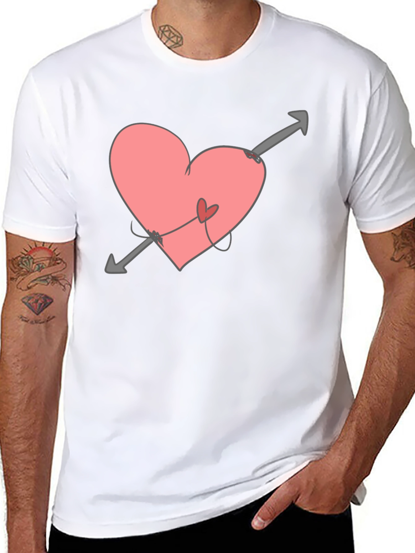 Heart Arrow Tee - Love Struck Black T-Shirt